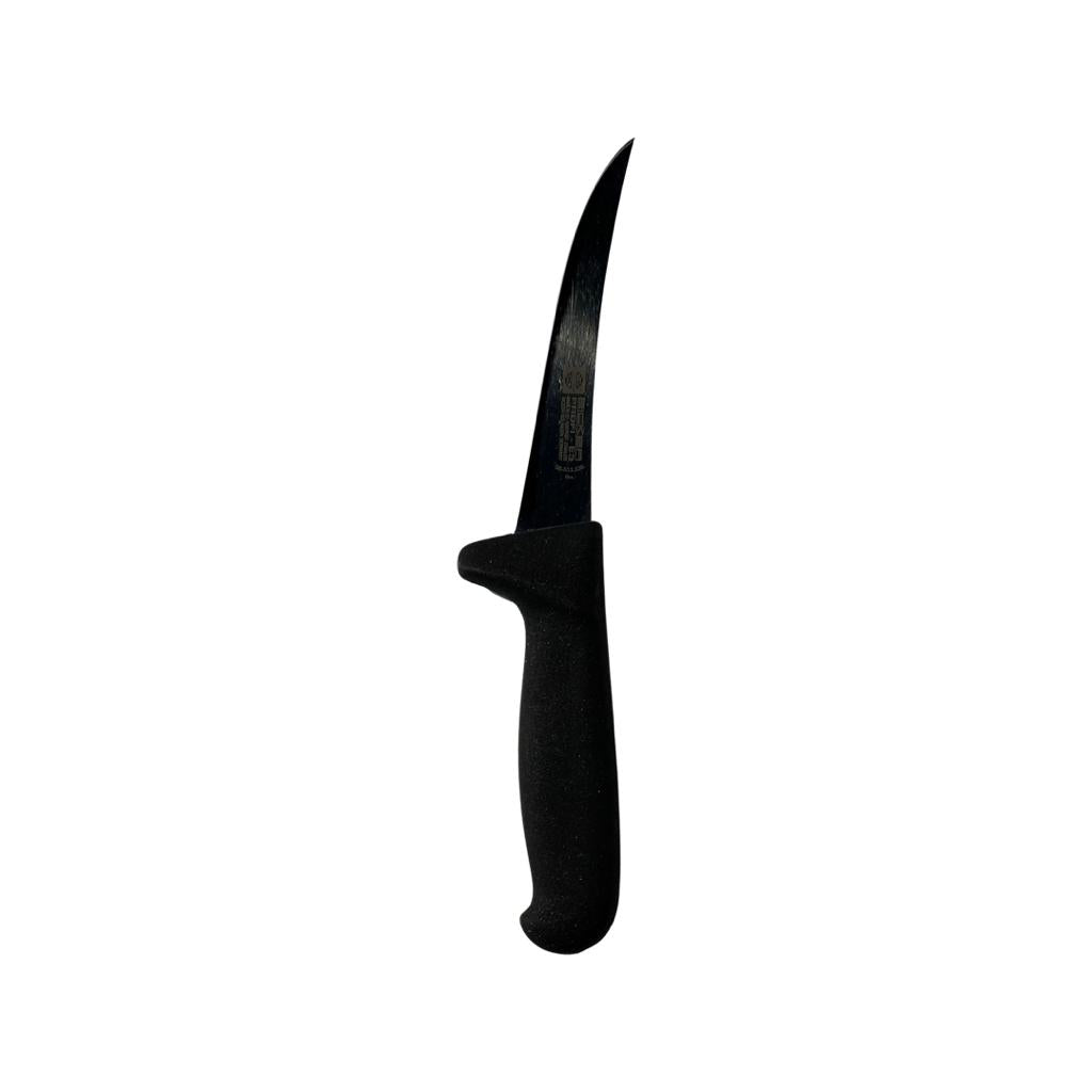 Eicker 13cm flexible boning knife black handle - butchers professional knife