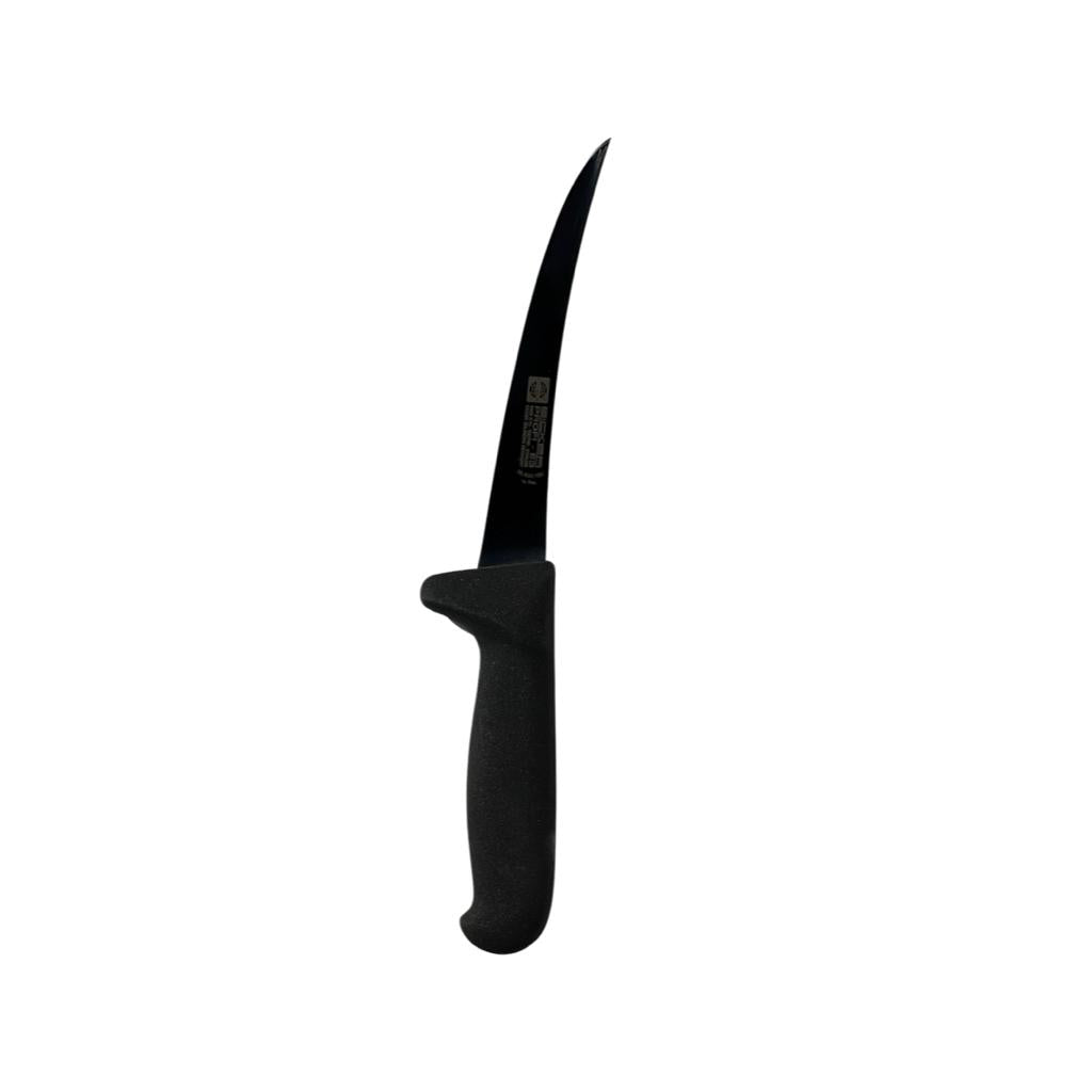 Eicker 15cm Semi-Flex Boning Knife Black Handle - Professional Butcher Flexible Boning Knife