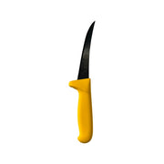 Eicker 13cm flexible boning knife yellow handle - butchers colour coded knife