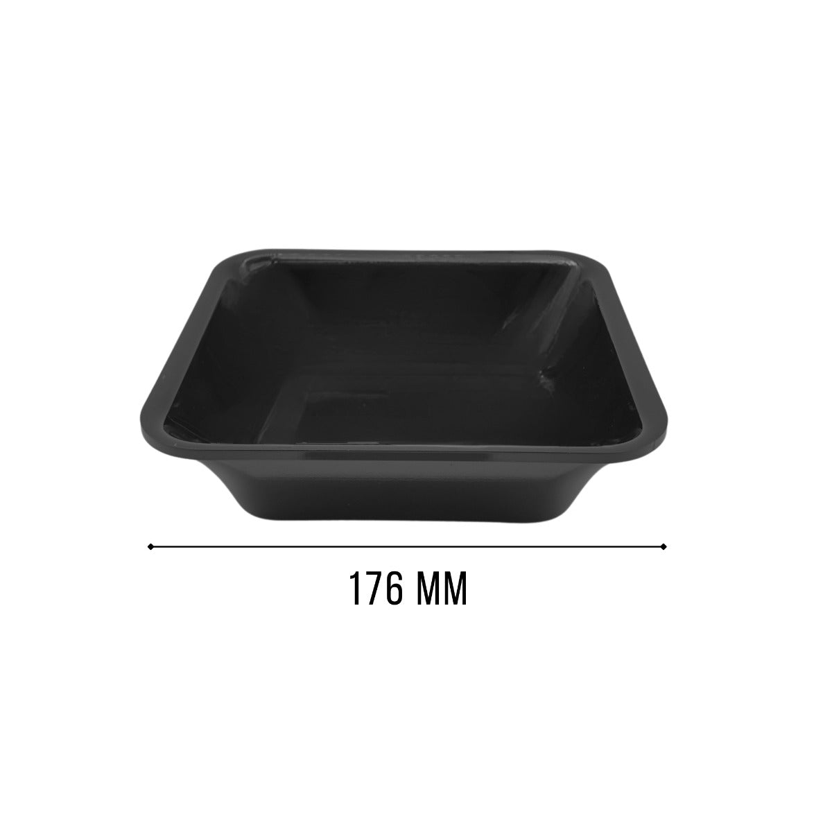 Black GN 1/6 tray view 4 - food-safe butchers counter tray
