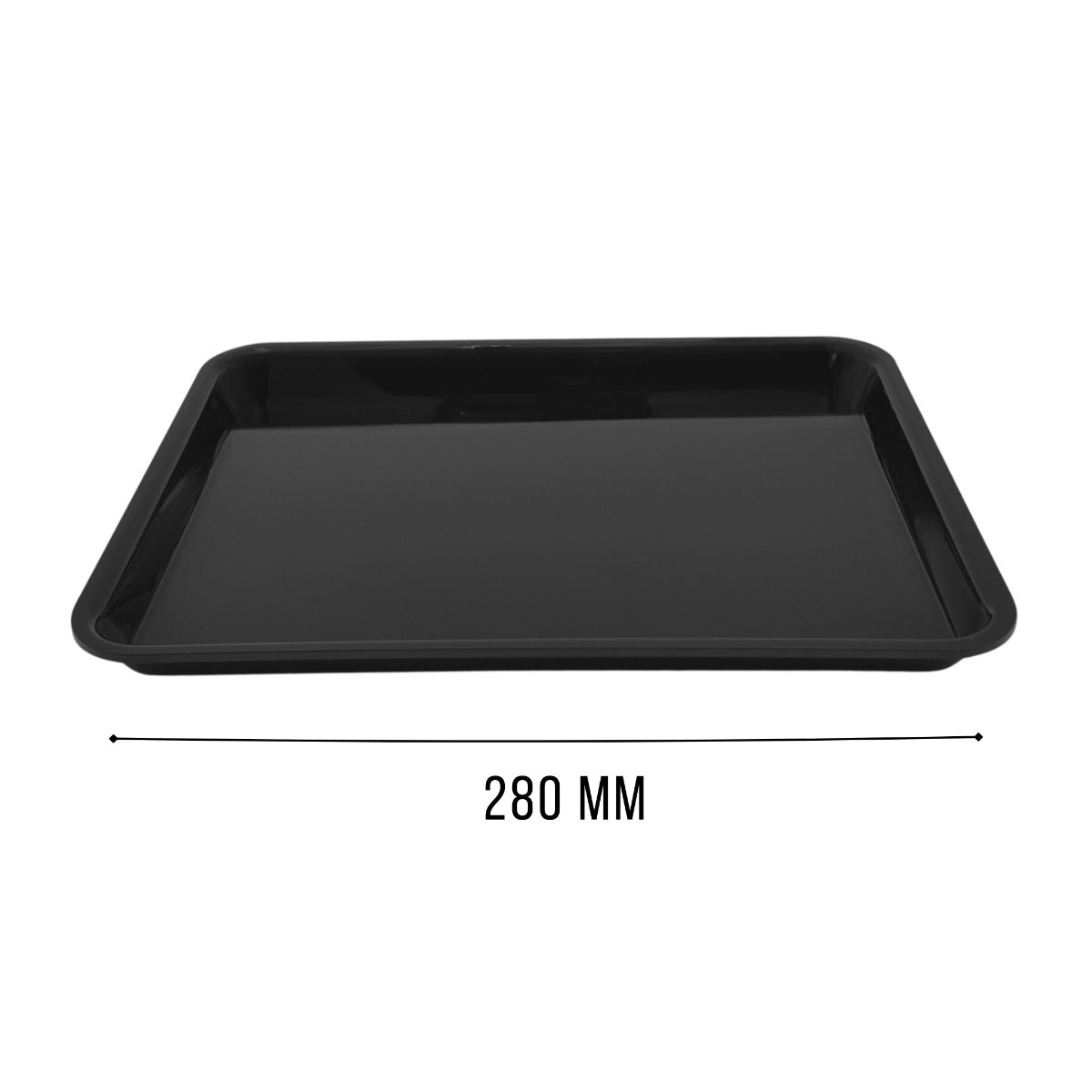 Wide black tray view 4 - food-safe butchers counter tray