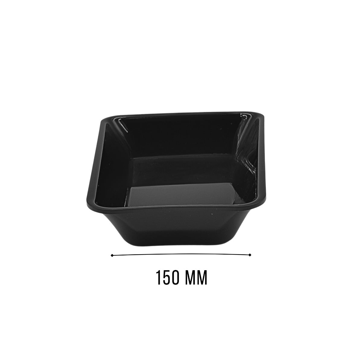 Black corner display tray view 3 - meat display counter accessory