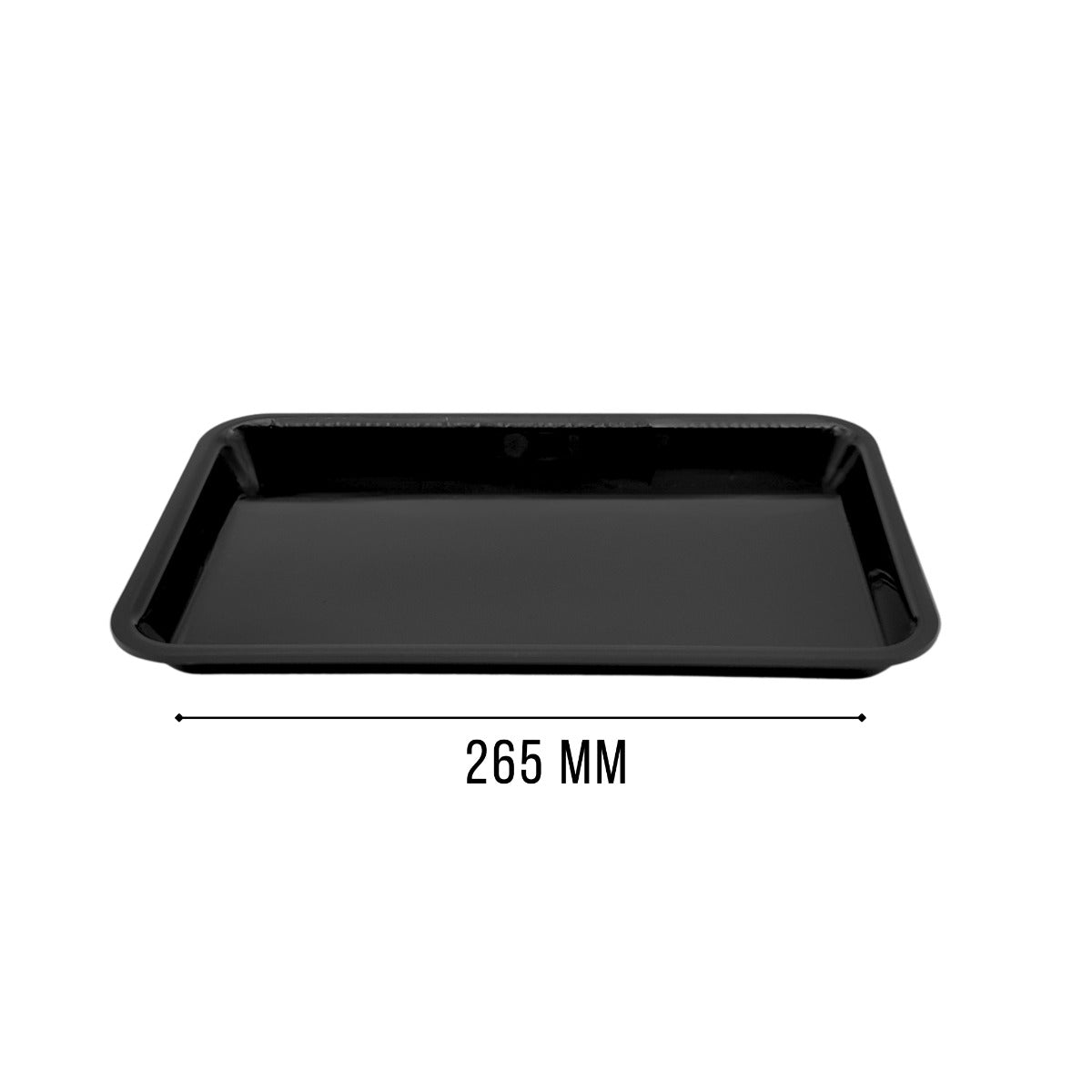 Plexi plate GN 1/4 black view 4 - butchers display equipment