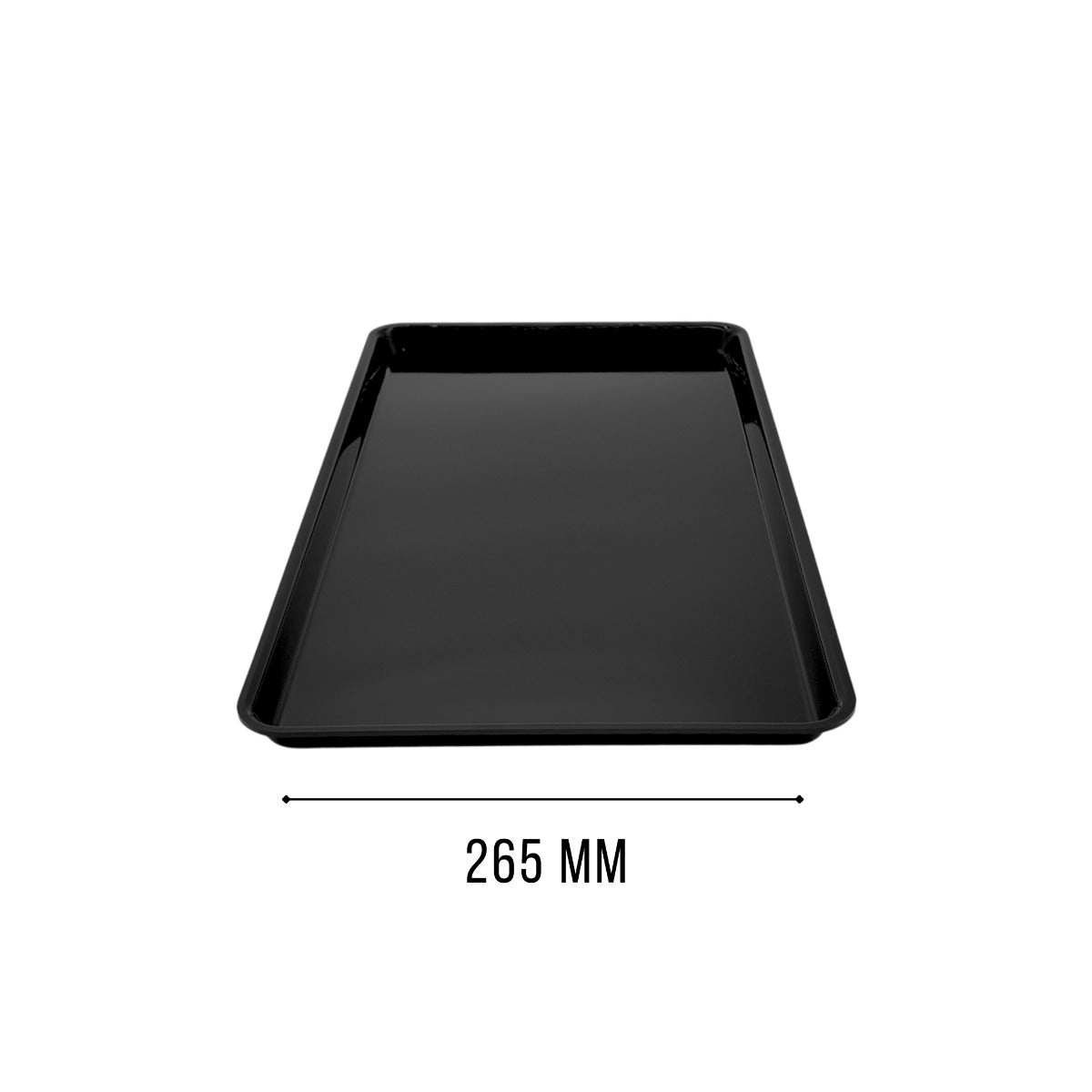 Deep black GN 3/4 tray view 4 - food-safe butchers counter tray