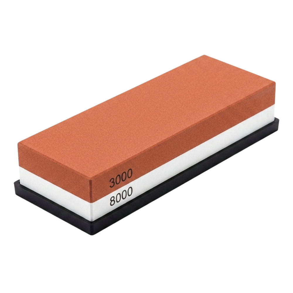 M&S Whetstone 3 Pack Side View - Professional Butcher Knife Sharpening Stones