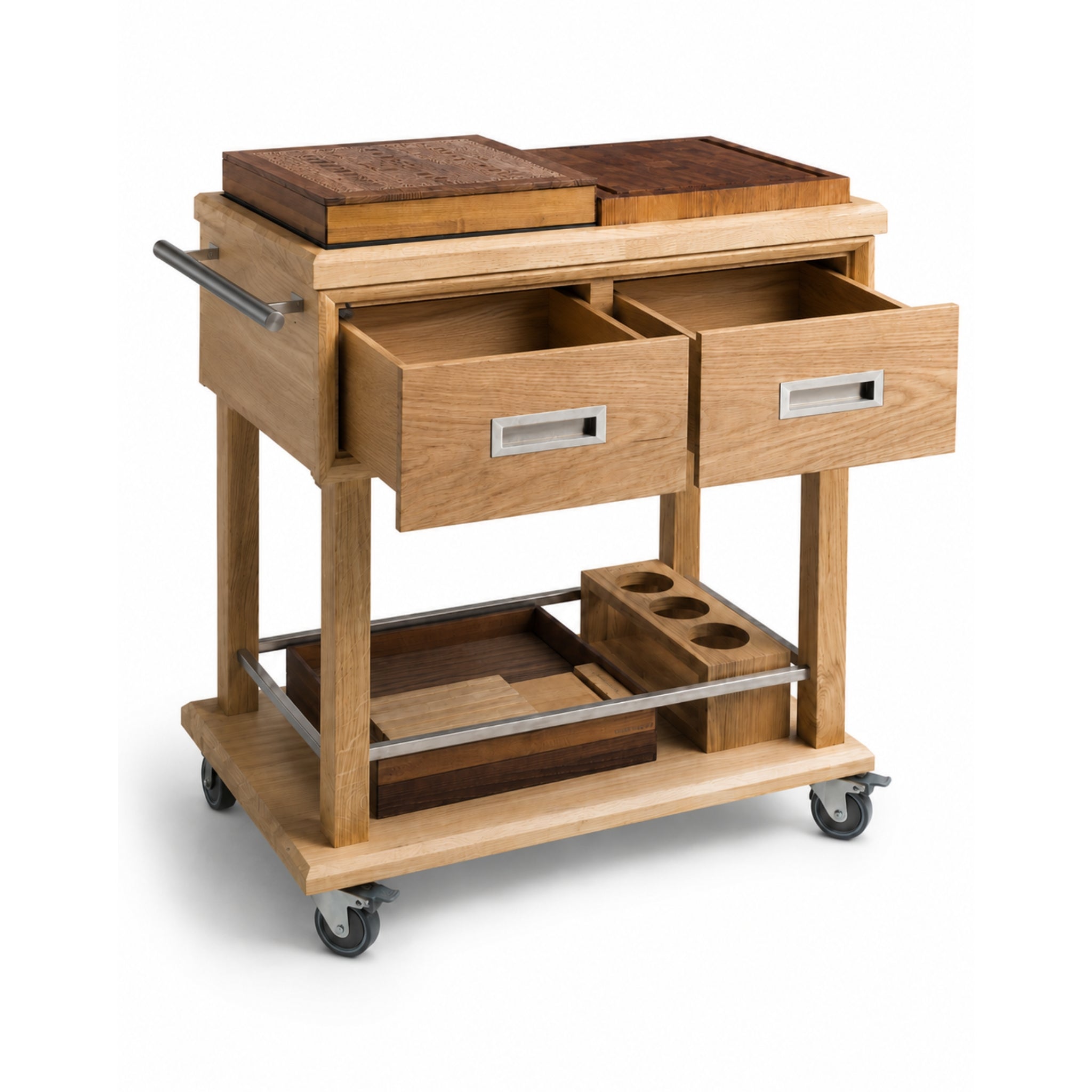 Butcher Block Preparation Trolley