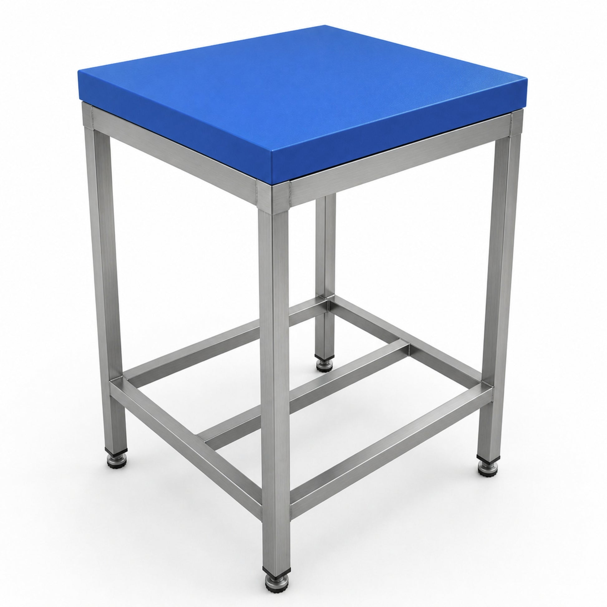 2 inch polytop 2ft x 2ft view 2 - butchers polyethylene cutting surface