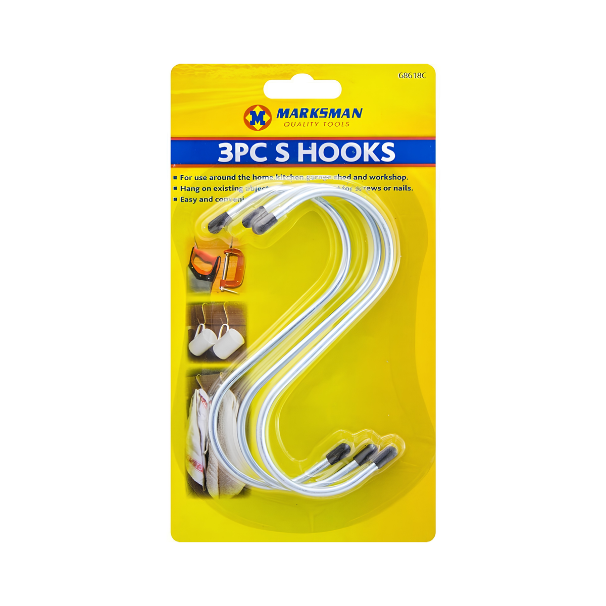 3 Piece S Hook Set