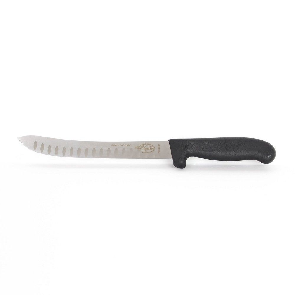 Refurbished Caribou Scalloped Trimming Knife 21cm - Professional Butcher Meat Trimming Knife