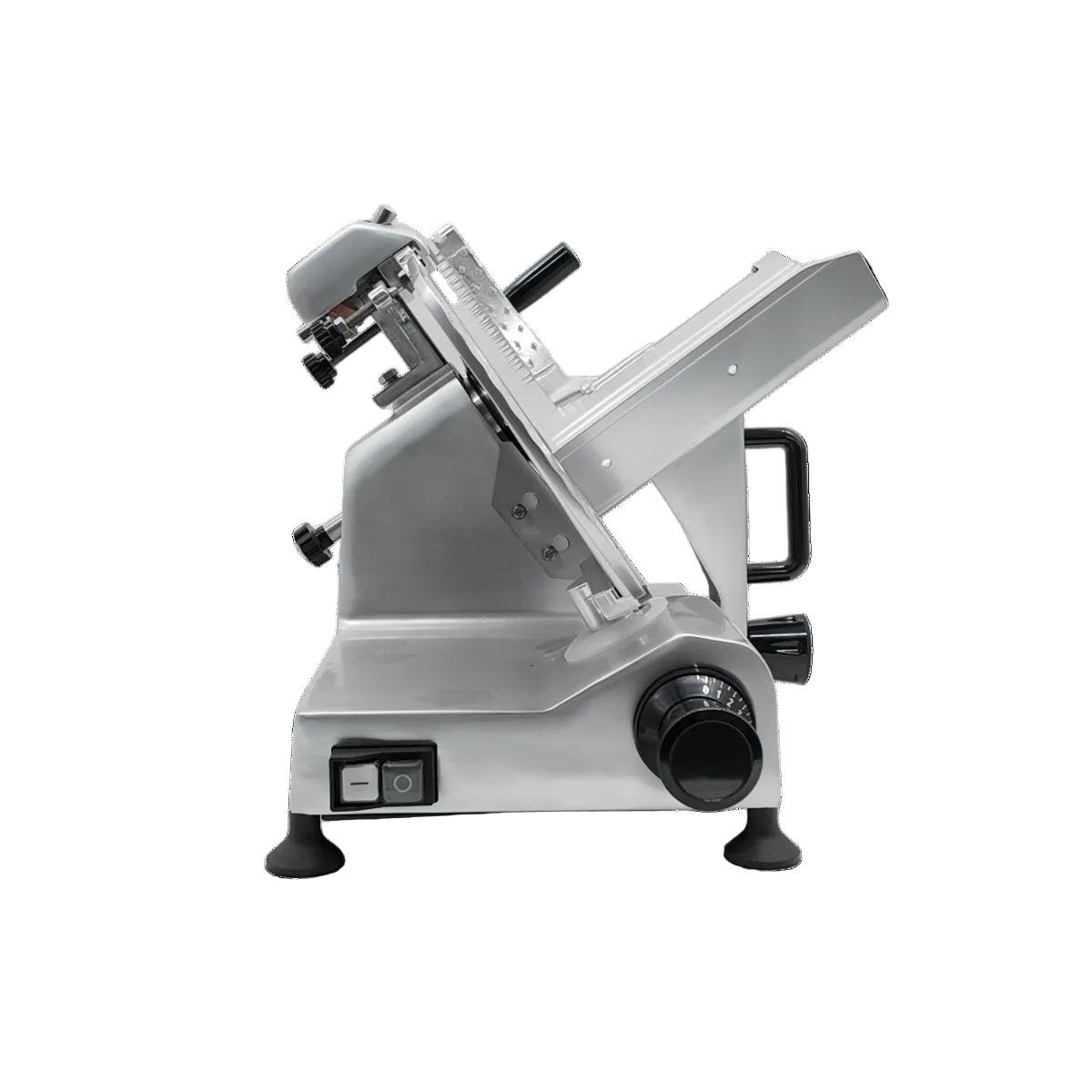 Infernus 300mm Electric Meat Slicer Angle View - Commercial Butcher Machine