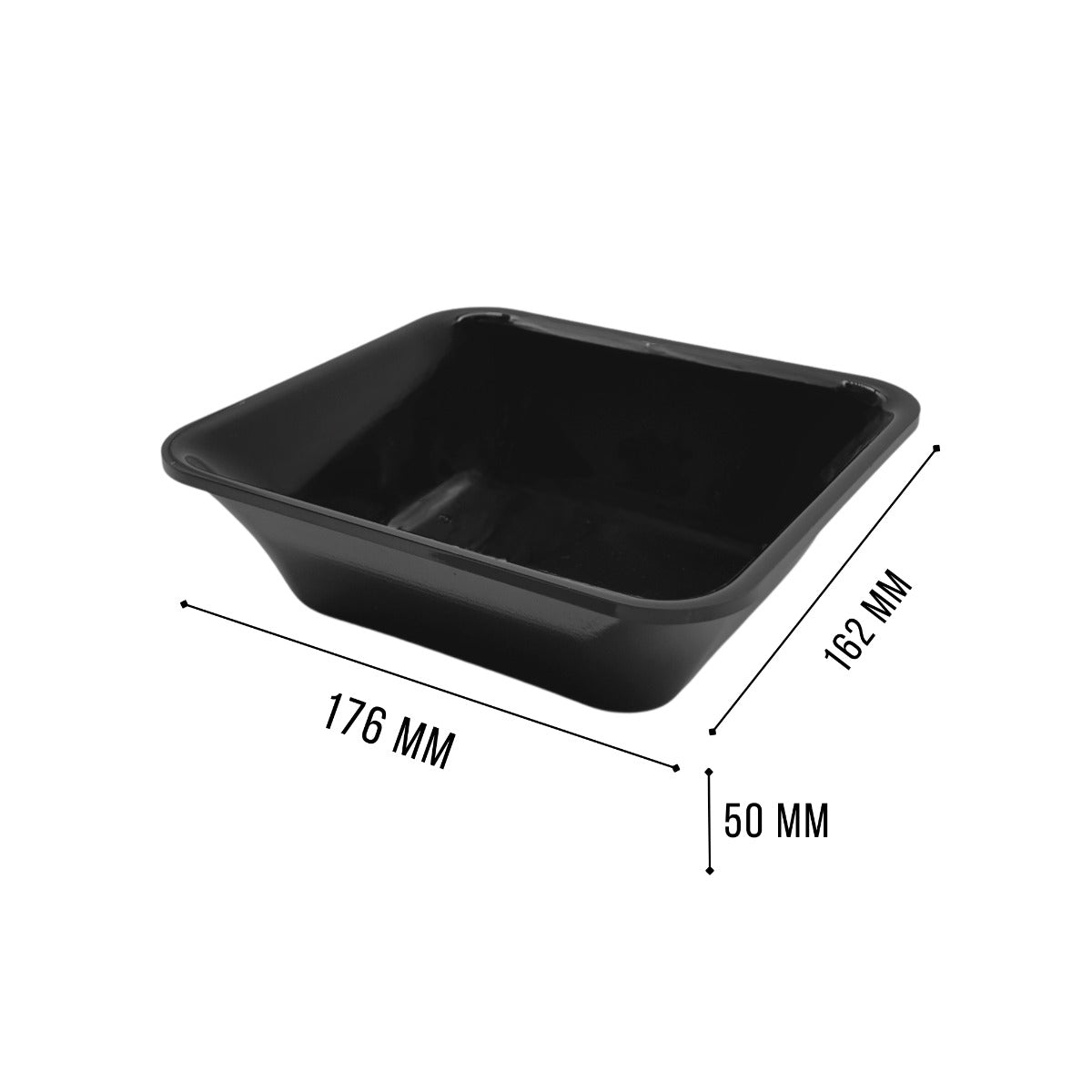 Black GN 1/6 tray view 5 - small butchers display equipment