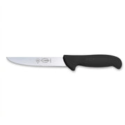 F Dick 5 Inch Straight Boning Knife Side View - Professional Butcher Meat Boning Knife