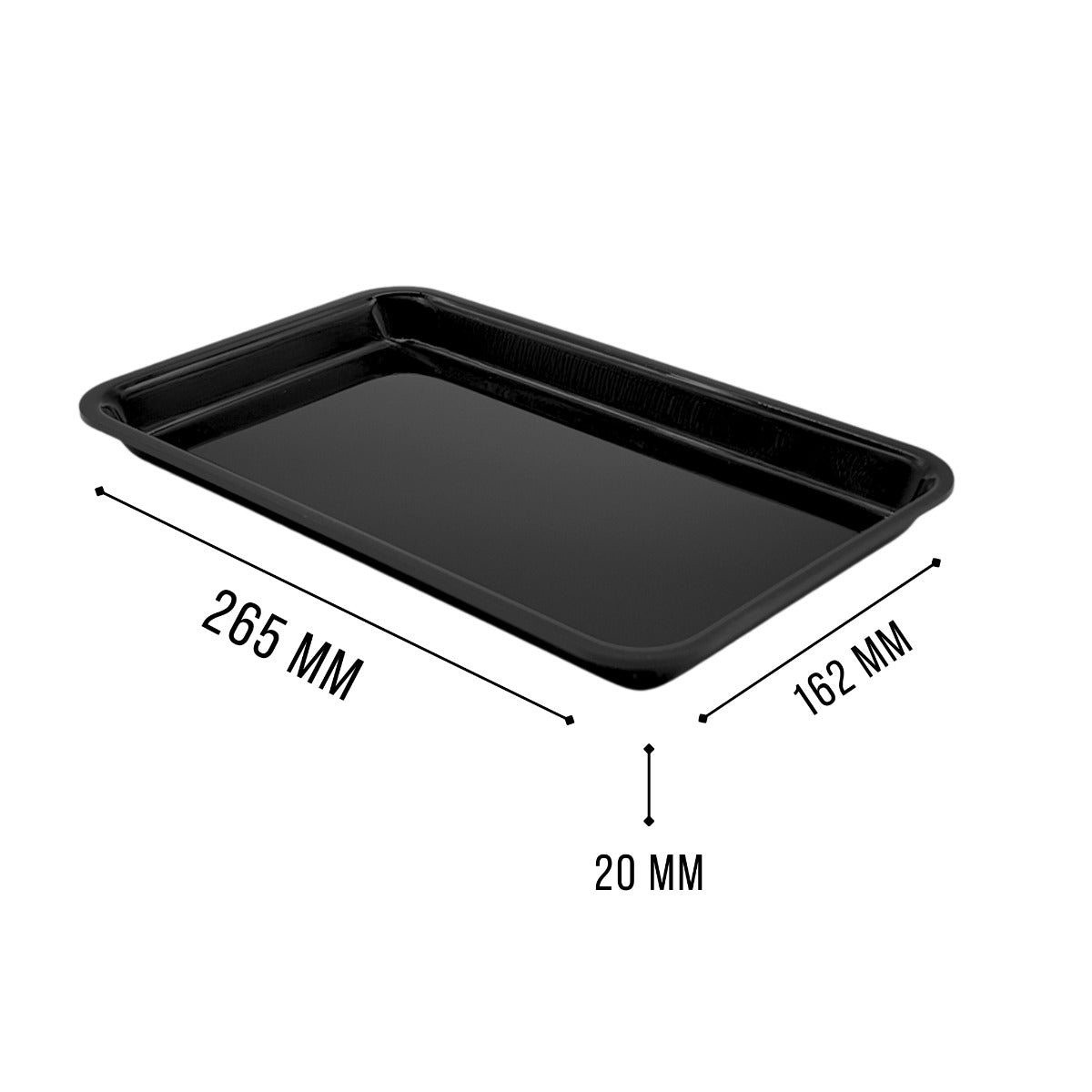 Plexi plate GN 1/4 black view 5 - butchers counter display