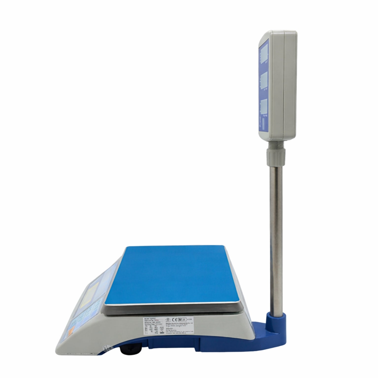 Excell FDP3-P Bench Scale Angle View - Commercial Butcher Weighing Equipment