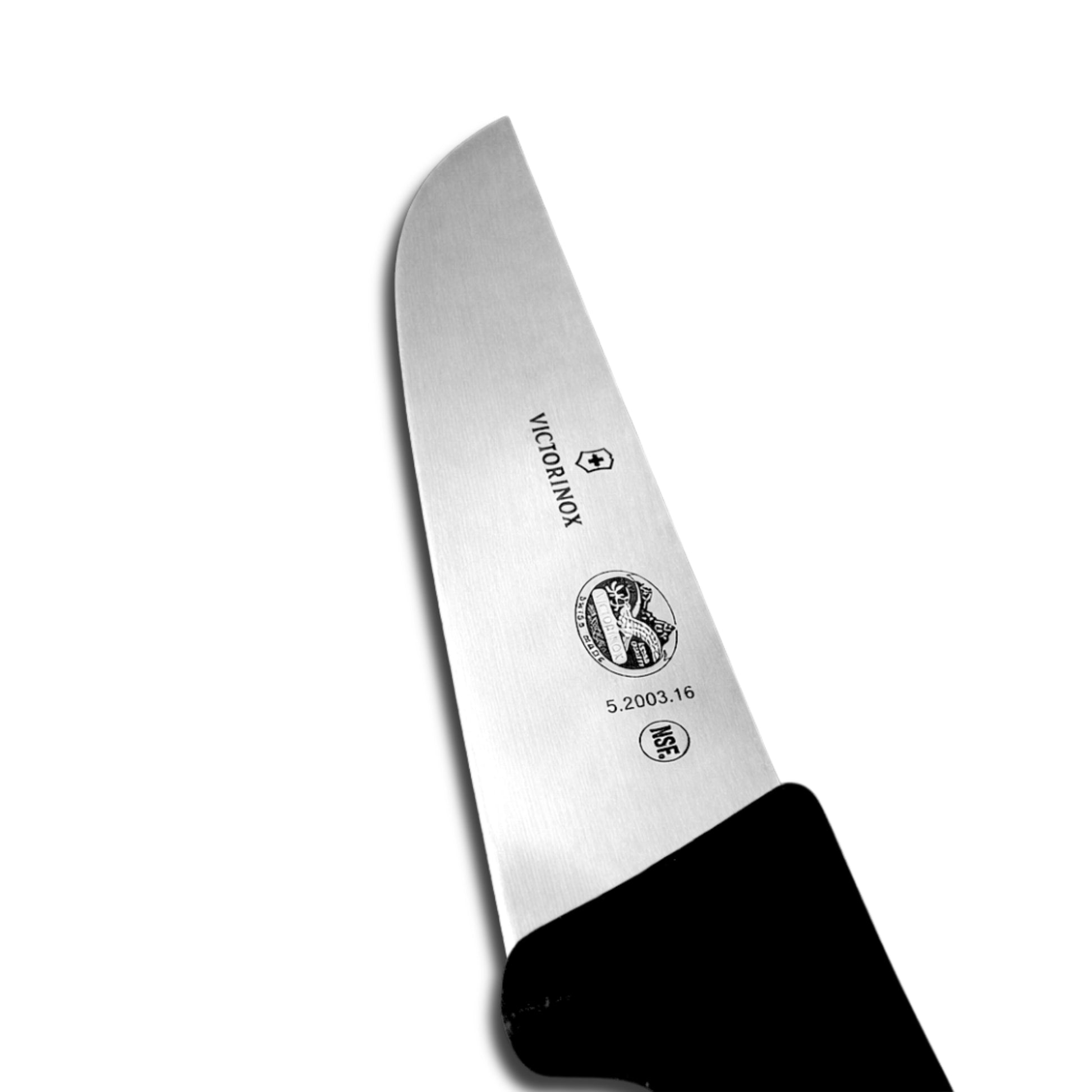 Victorinox 6 Inch Butcher Knife Side View - Commercial Butcher Meat Processing