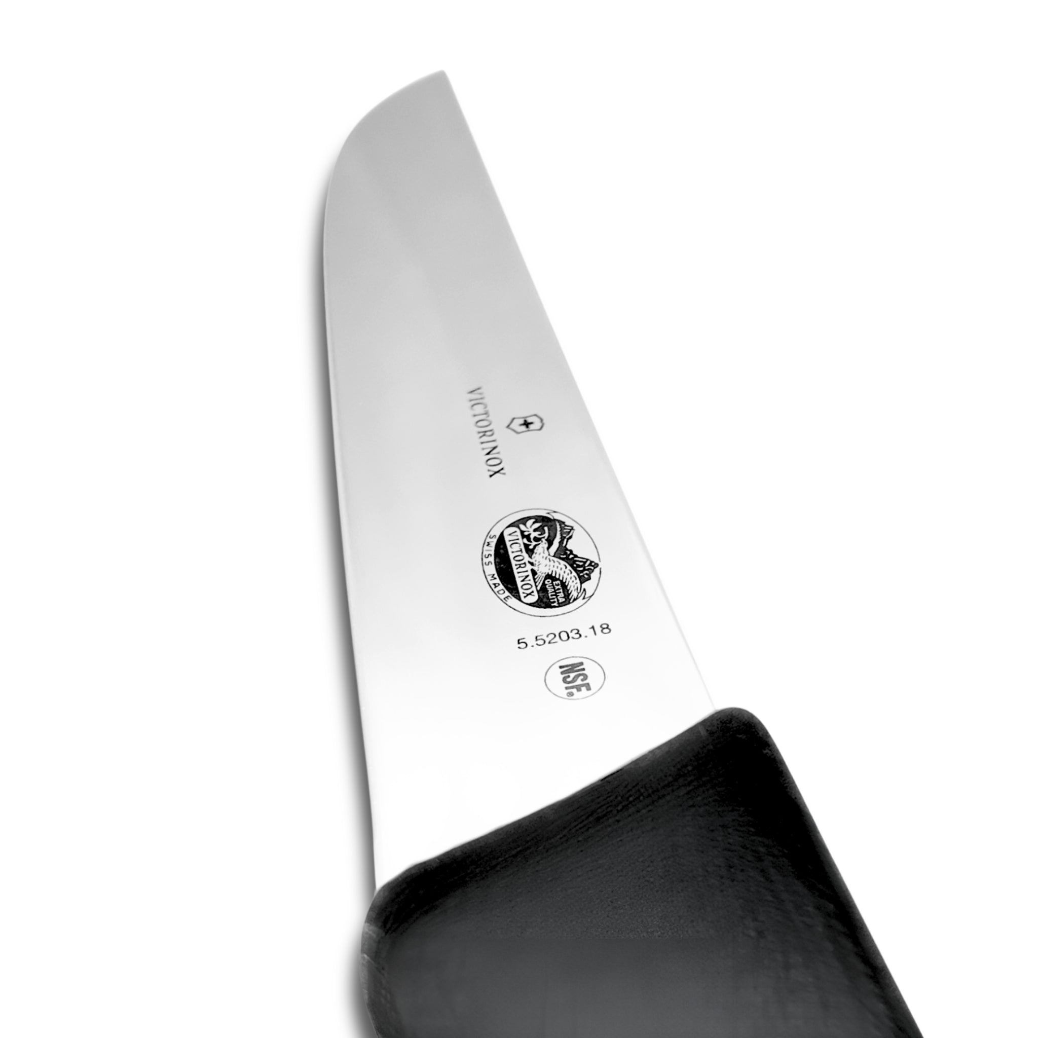 Victorinox 7 Inch Butcher Knife Side View - Commercial Butcher Meat Processing