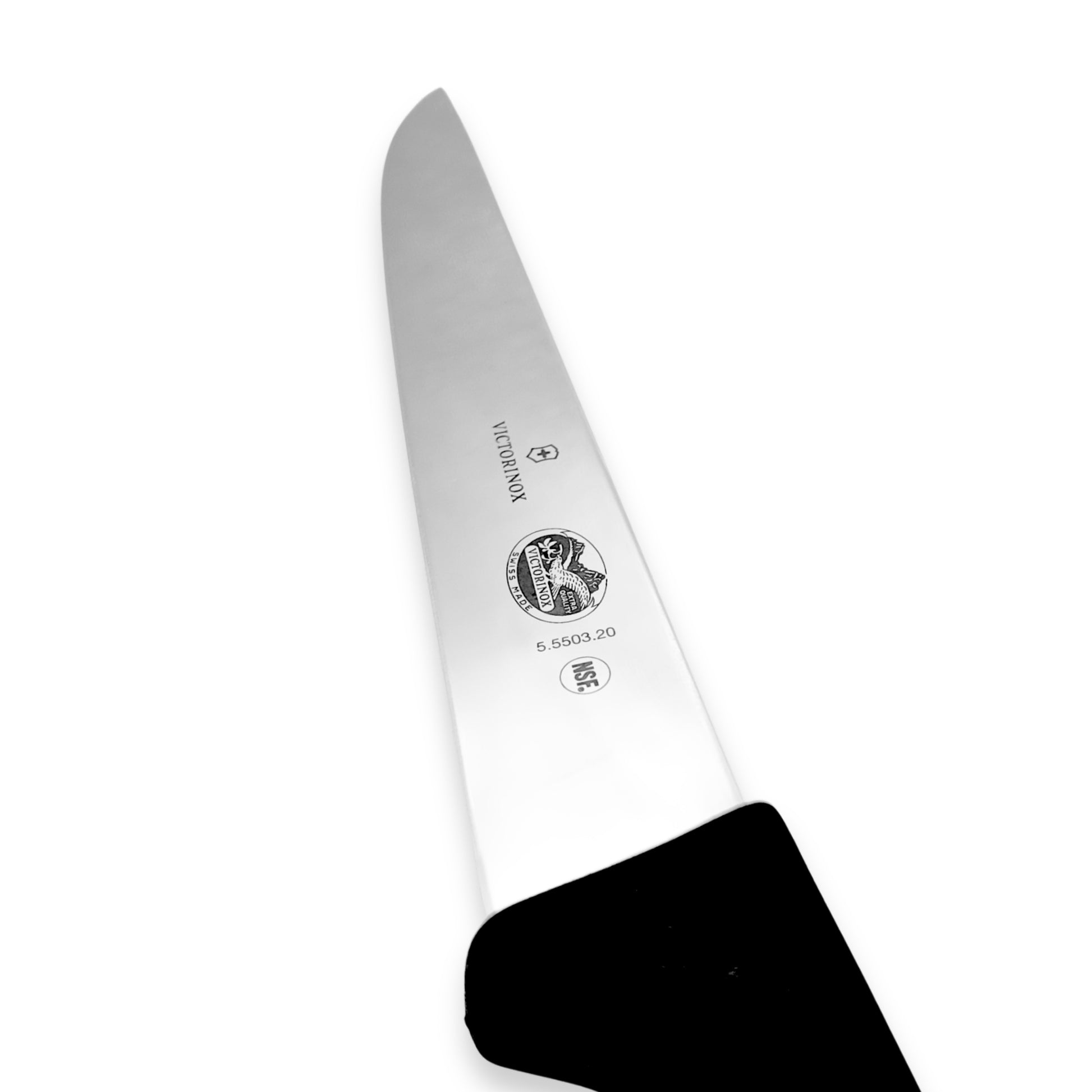 Victorinox 8 Inch Butcher Knife Side View - Commercial Butcher Meat Processing