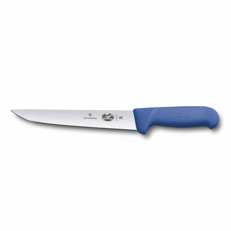 Victorinox 7 Inch Boning and Sticking Knife Blue - Professional Butcher Knife