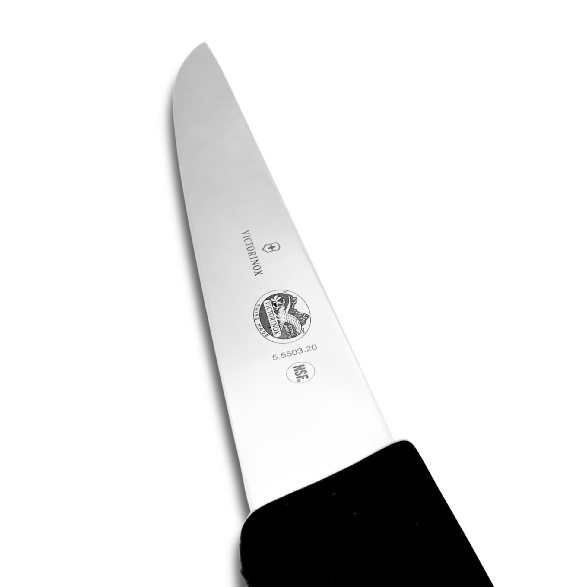 Victorinox 8 Inch Boning Sticking Knife Blade Close-Up - Commercial Butcher Knife