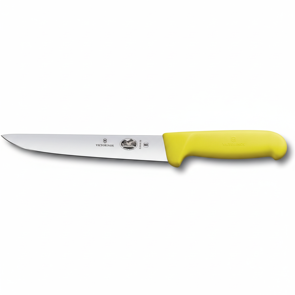 Victorinox 7 Inch Boning and Sticking Knife Yellow - Professional Butcher Knife