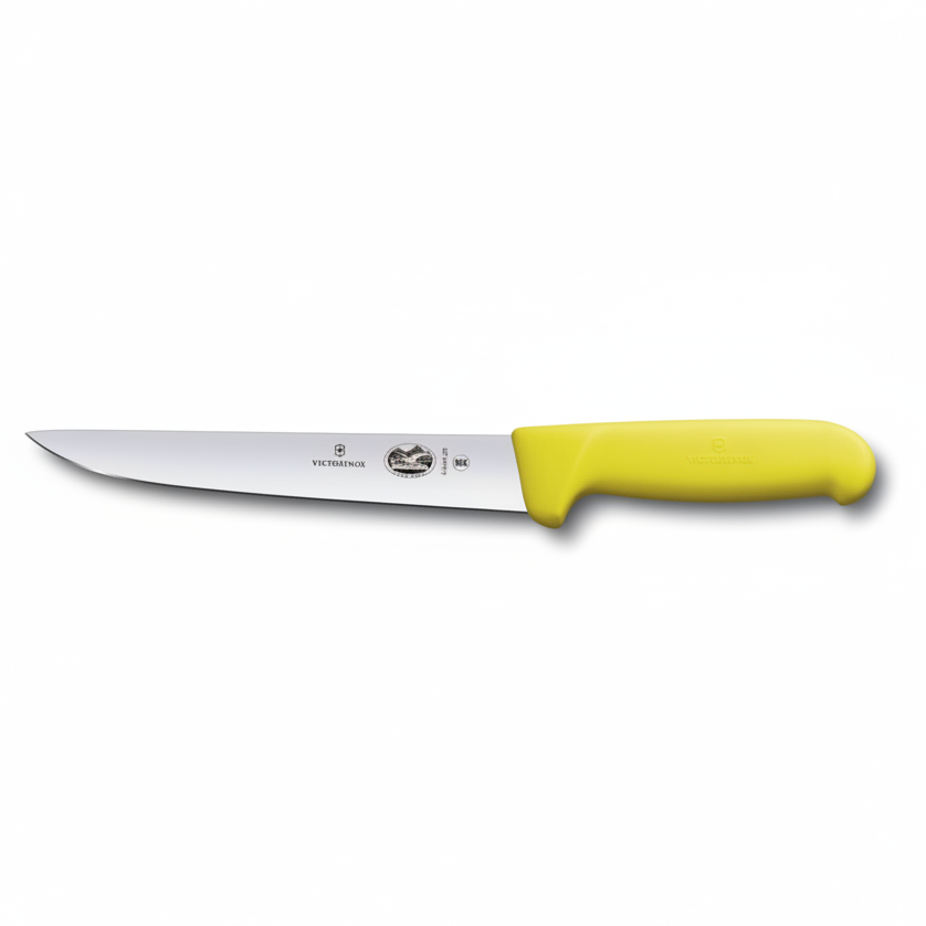 Victorinox 8 Inch Boning and Sticking Knife Yellow - Professional Butcher Knife