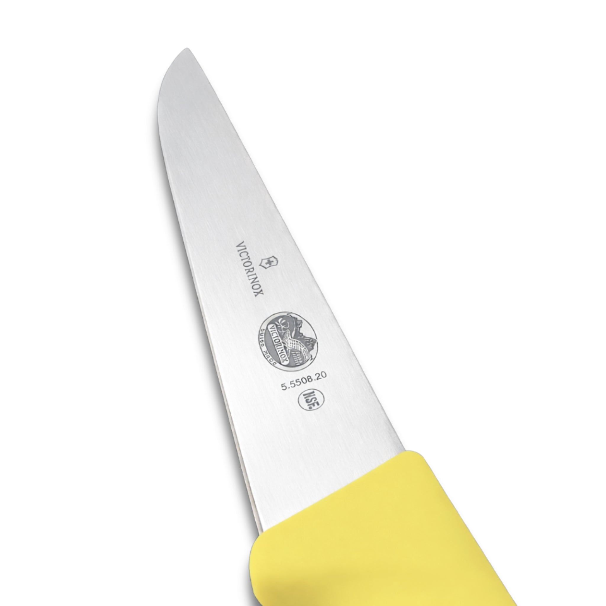 Victorinox 8 Inch Boning Sticking Knife Yellow - Commercial Butcher Meat Processing