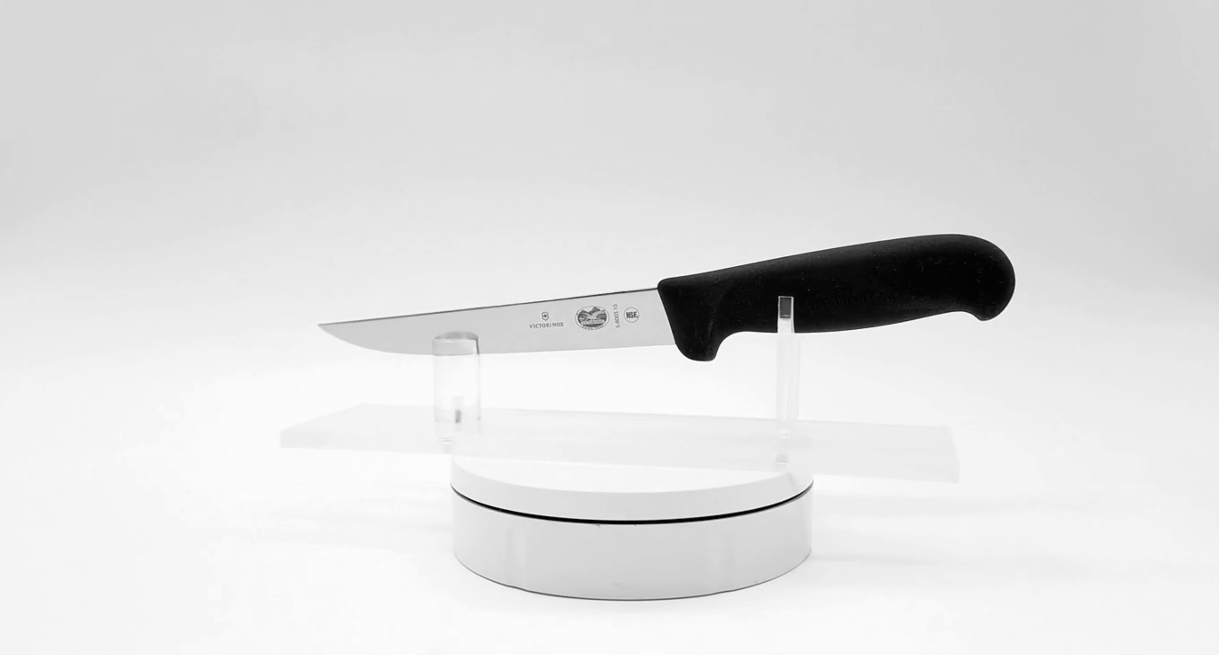 Victorinox 6 inch black boning knife profile - butchers professional knife