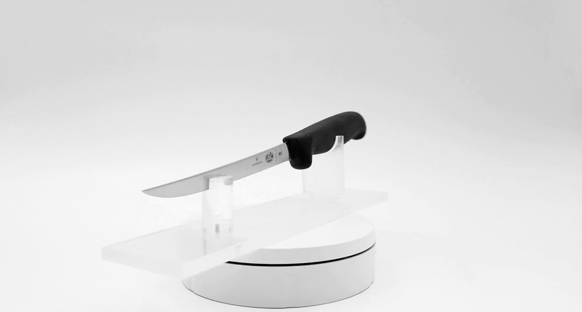 Victorinox extra narrow boning knife on white - butchers