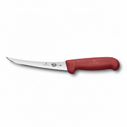 Victorinox 5 Inch Boning Knife Narrow Curved Red - Professional Butcher Boning Knife