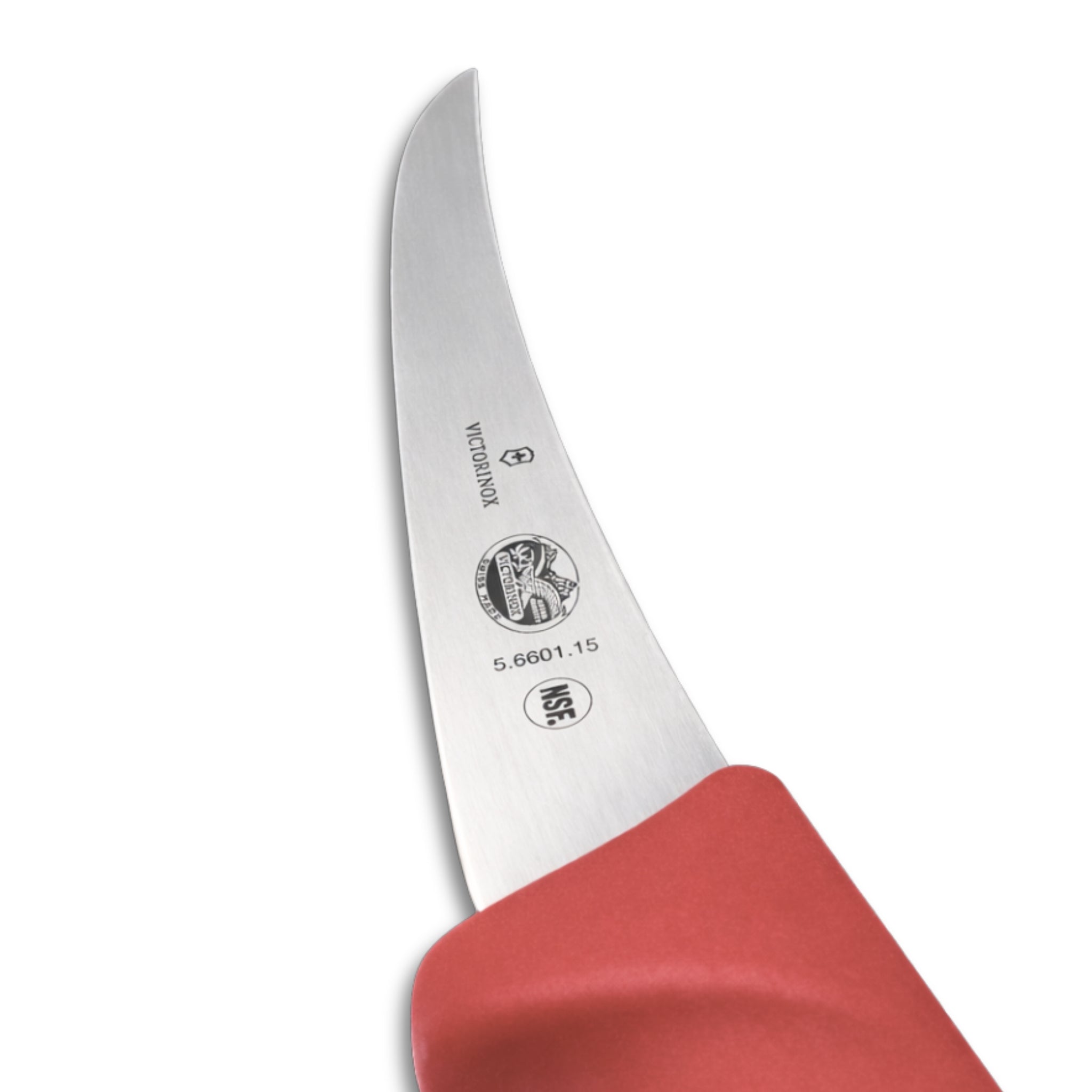 Victorinox 6 Inch Narrow Curved Boning Knife Red - Commercial Butcher Meat Boning