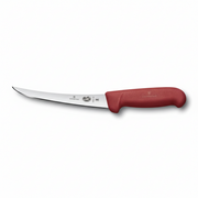Victorinox 6 Inch Boning Knife Narrow Curved Blade Red - Professional Butcher Boning Knife