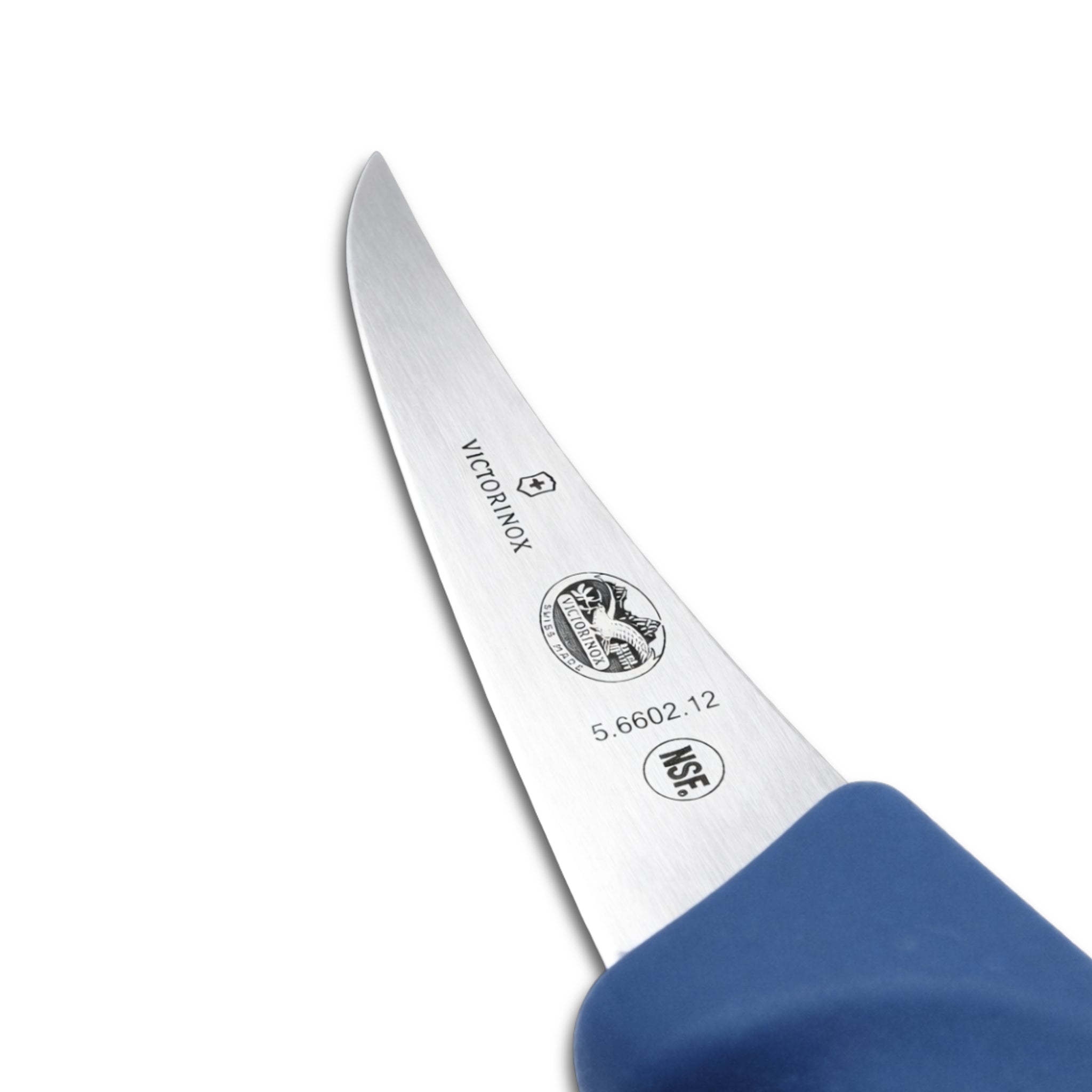 Victorinox 5 Inch Narrow Curved Boning Knife Blue - Commercial Butcher Meat Boning
