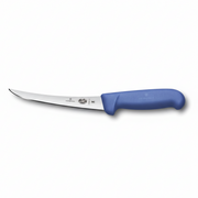 Victorinox 5 Inch Boning Knife Narrow Curved Blue - Professional Butcher Boning Knife