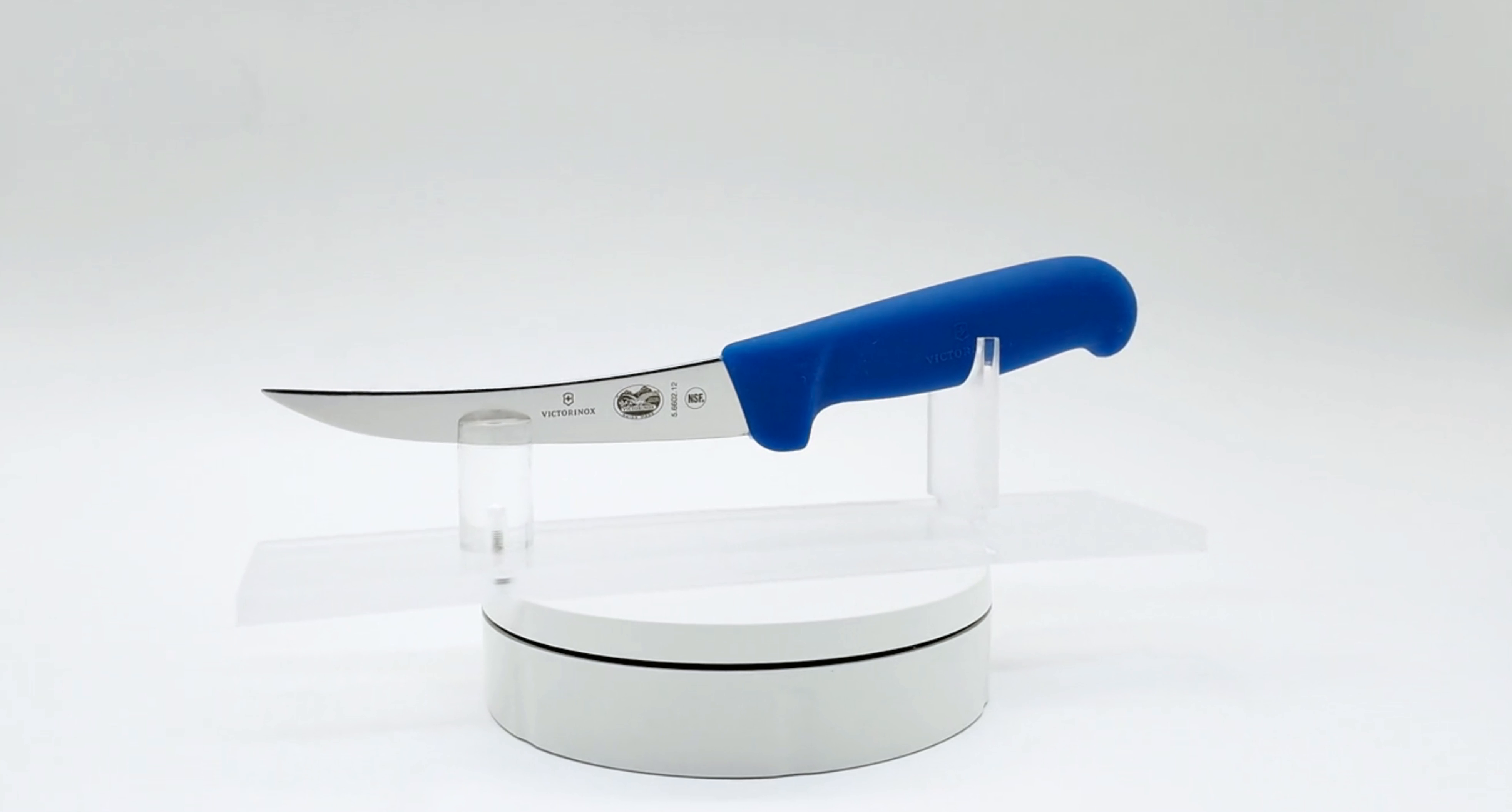 Victorinox 5 Inch Narrow Curved Boning Knife Blue 360 View 06 - Butcher Knife