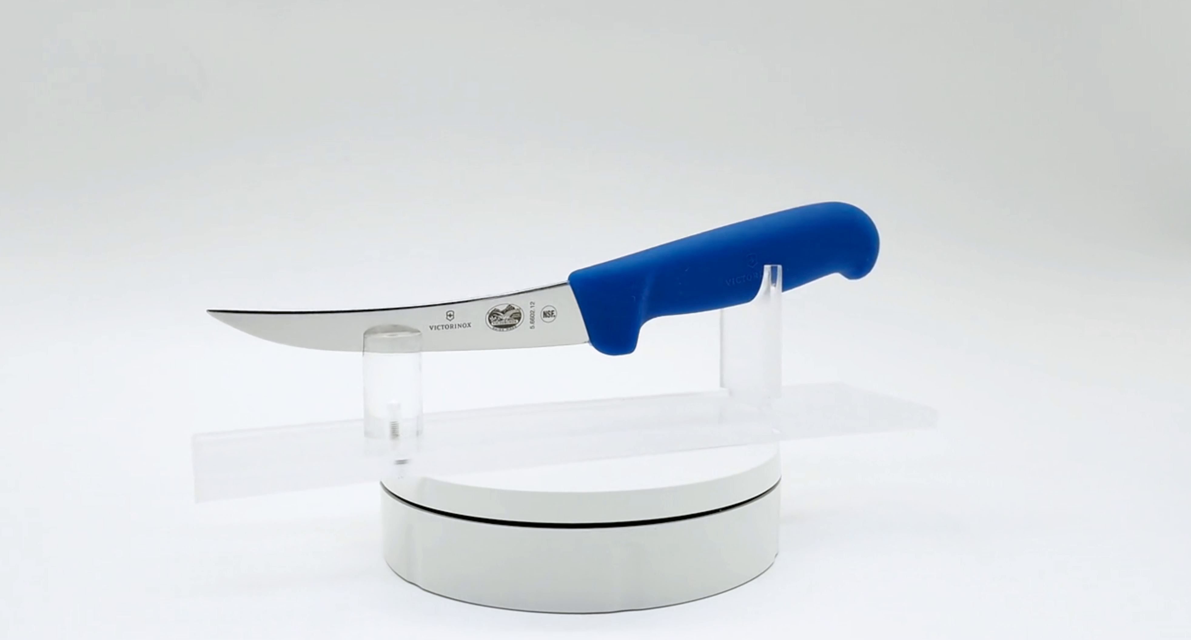 Victorinox 5 Inch Narrow Curved Boning Knife Blue 360 View 07 - Butcher Knife