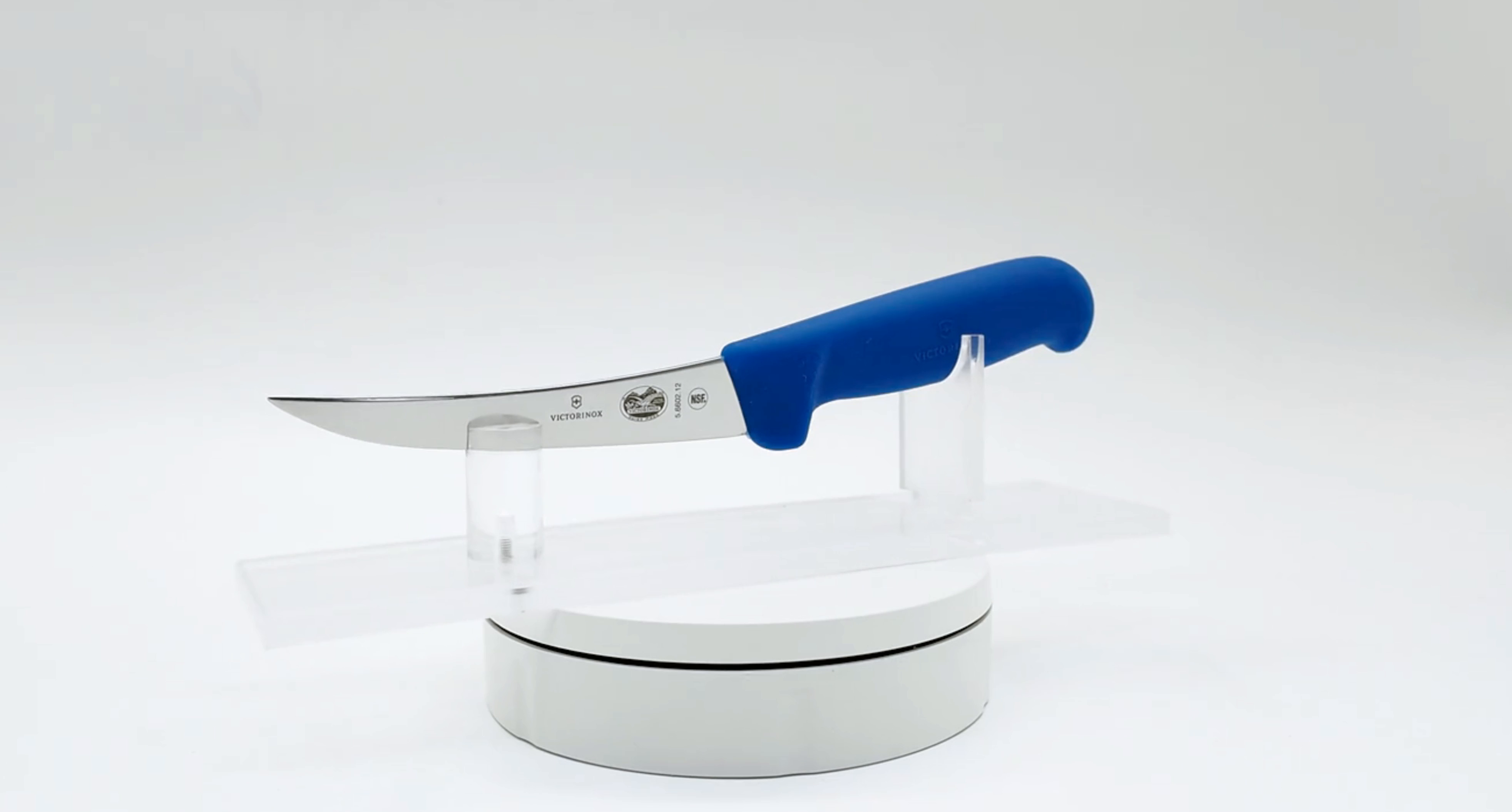 Victorinox 5 Inch Narrow Curved Boning Knife Blue 360 View 08 - Butcher Knife