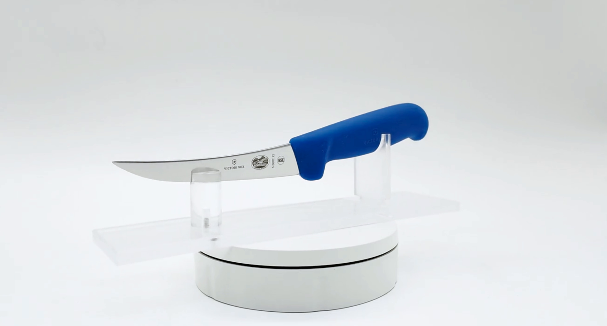 Victorinox 5 Inch Narrow Curved Boning Knife Blue 360 View 09 - Butcher Knife