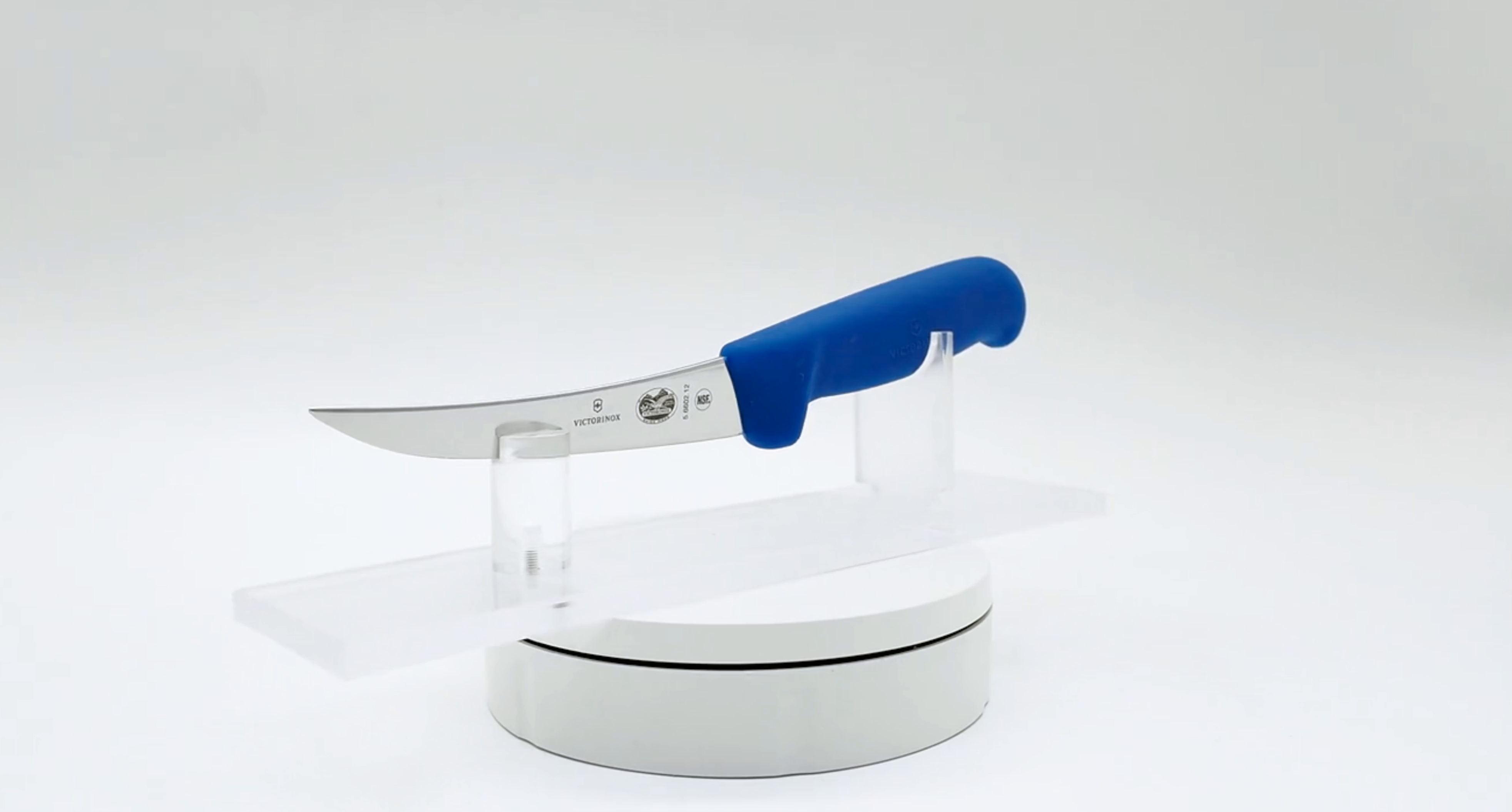 Victorinox 5 Inch Narrow Curved Boning Knife Blue 360 View 11 - Butcher Knife