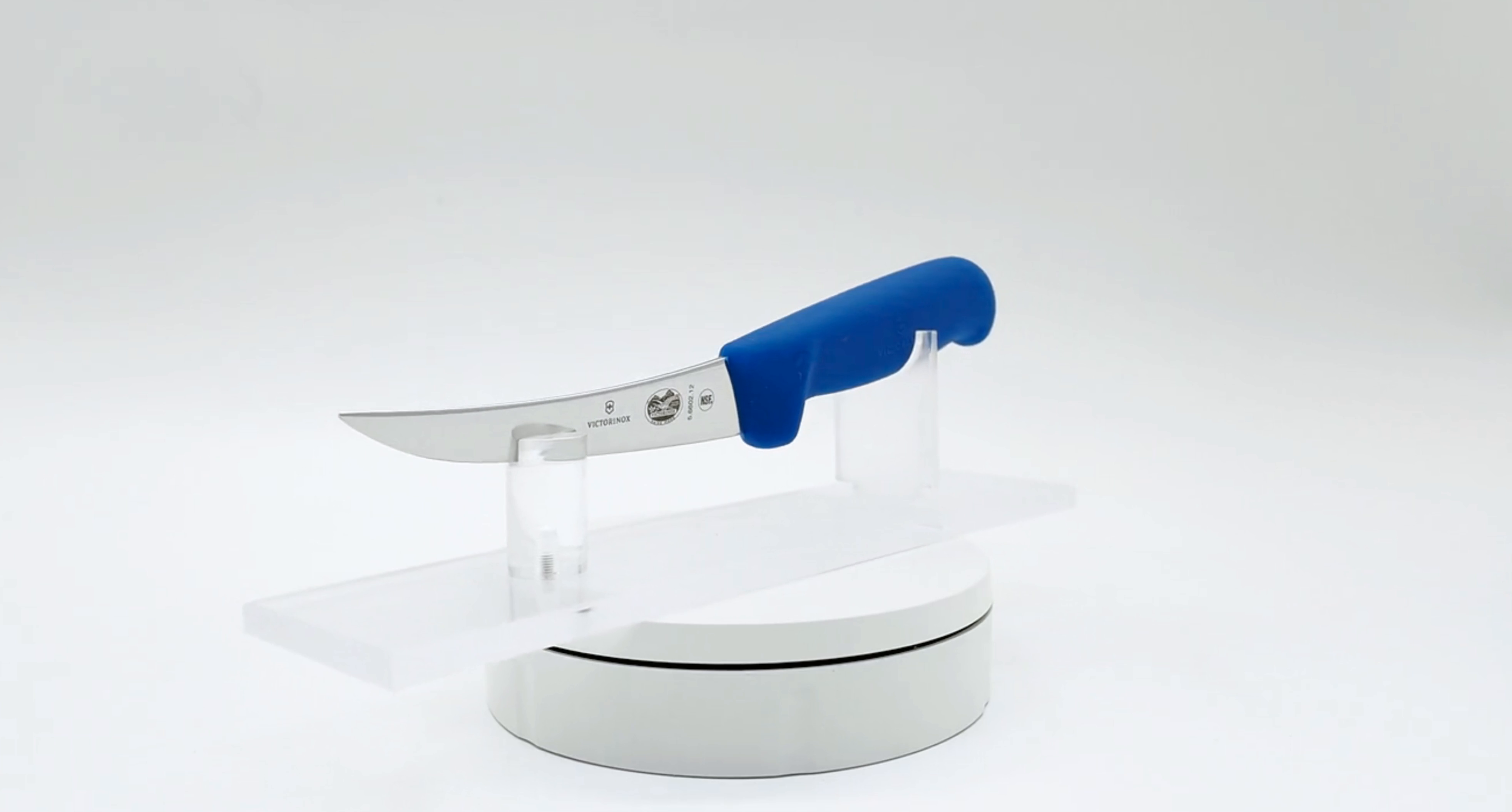 Victorinox 5 Inch Narrow Curved Boning Knife Blue 360 View 12 - Butcher Knife
