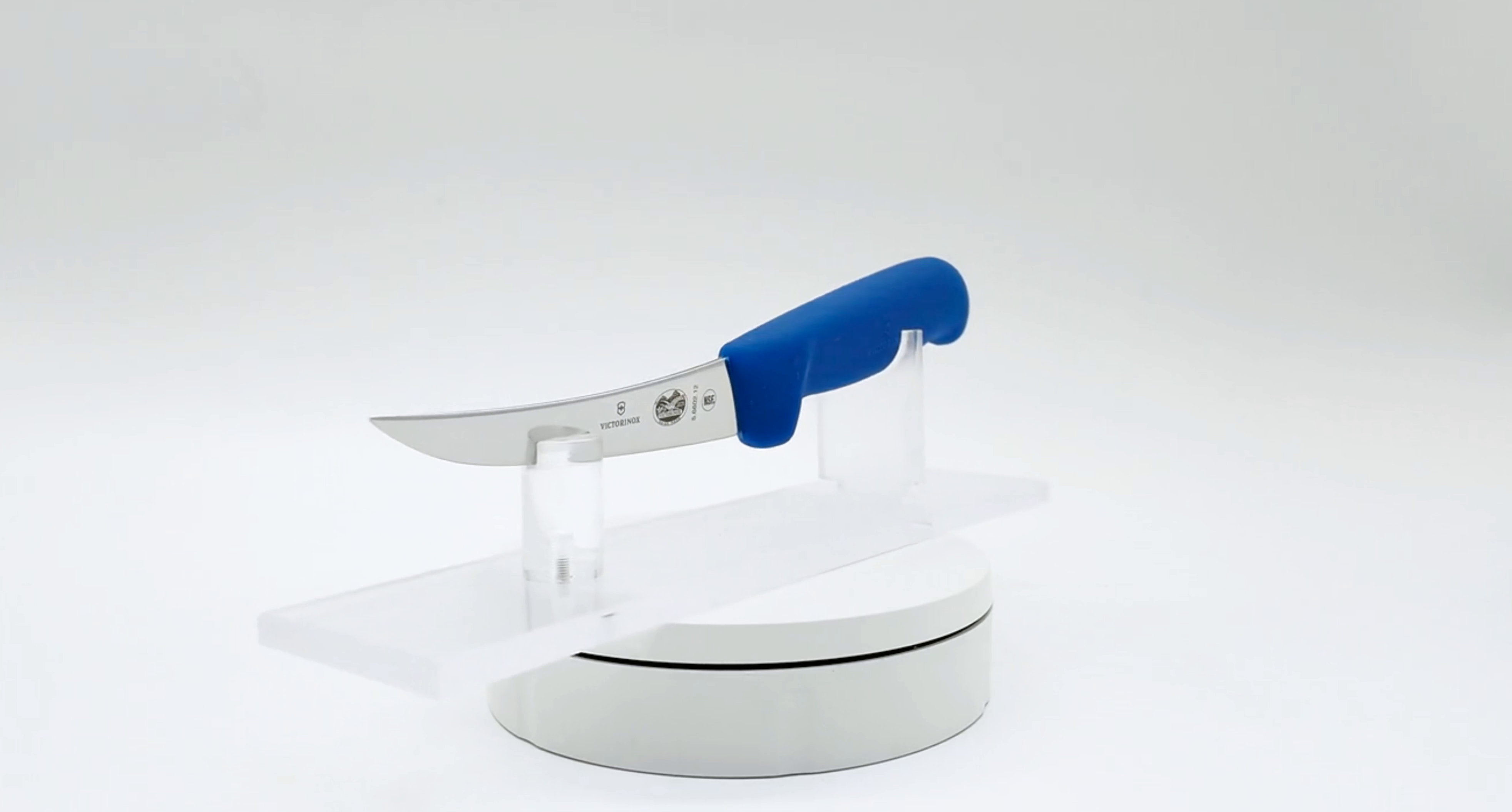 Victorinox 5 Inch Narrow Curved Boning Knife Blue 360 View 13 - Butcher Knife