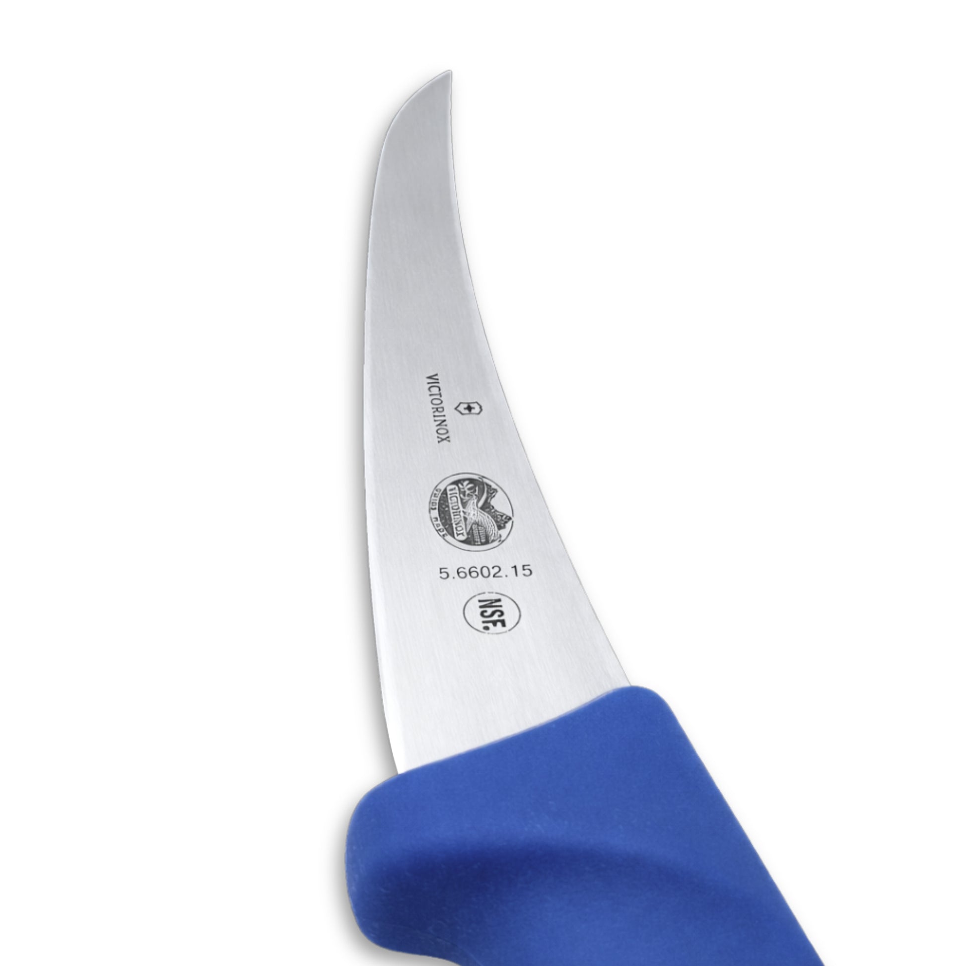 Victorinox 6 Inch Narrow Curved Boning Knife Blue - Commercial Butcher Meat Boning