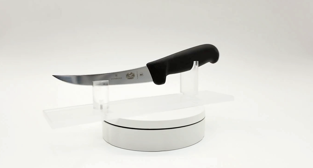 Victorinox 5 inch boning knife close-up - butchers blade detail