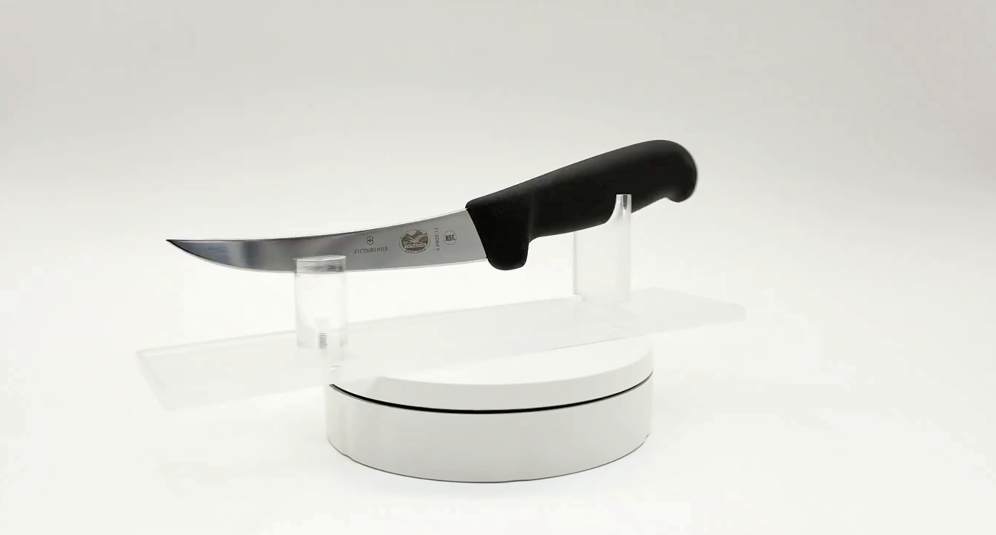 Victorinox 5 inch boning knife close-up - butchers blade detail