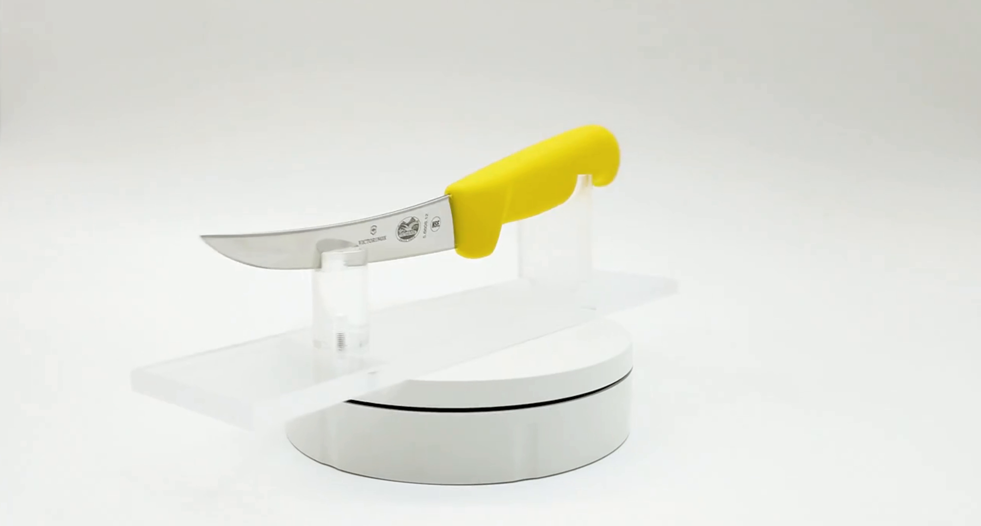 Victorinox 5 Inch Narrow Curved Boning Knife Yellow 360 View 03 - Butcher Knife