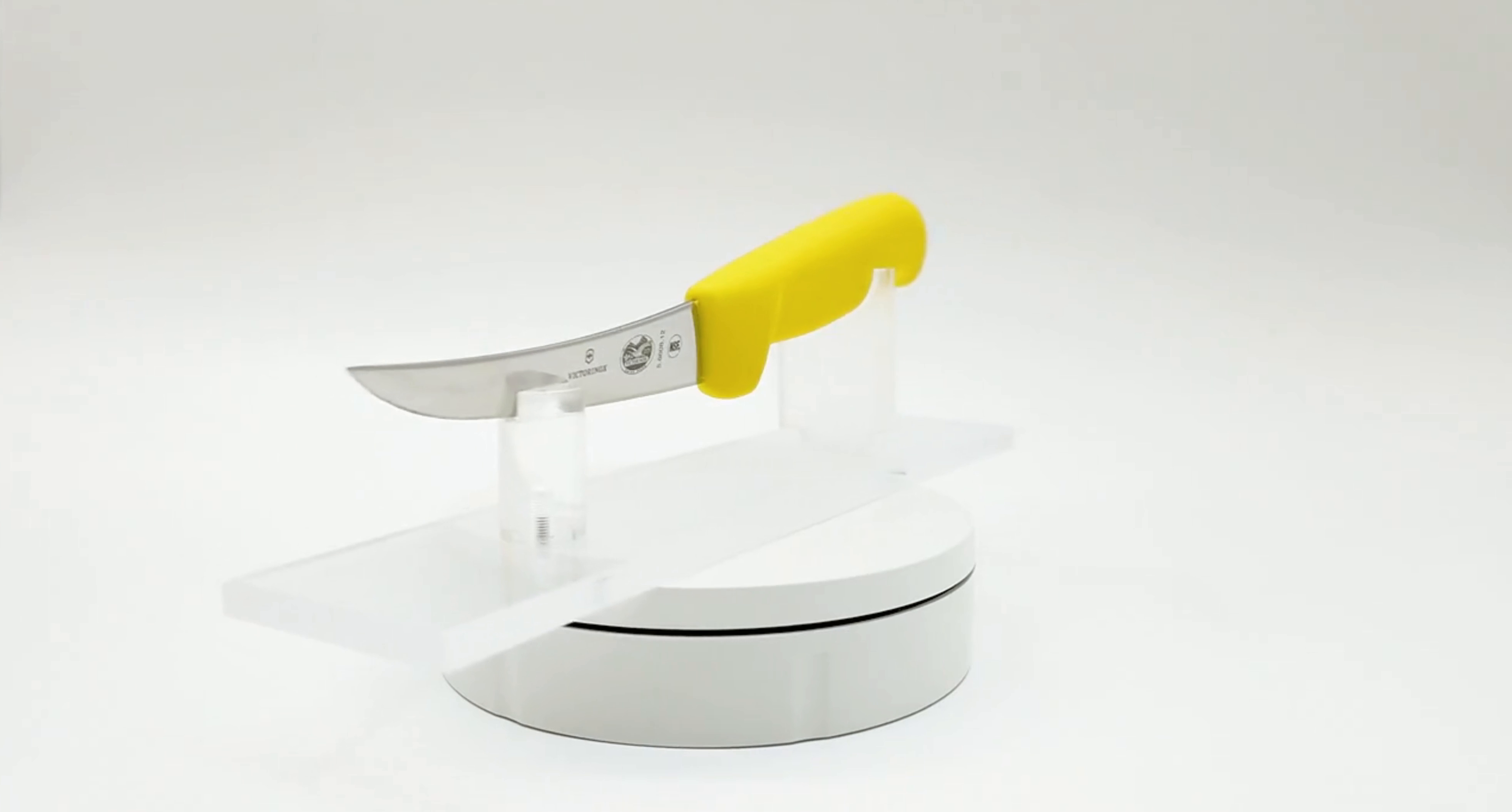 Victorinox 5 Inch Narrow Curved Boning Knife Yellow 360 View 04 - Butcher Knife