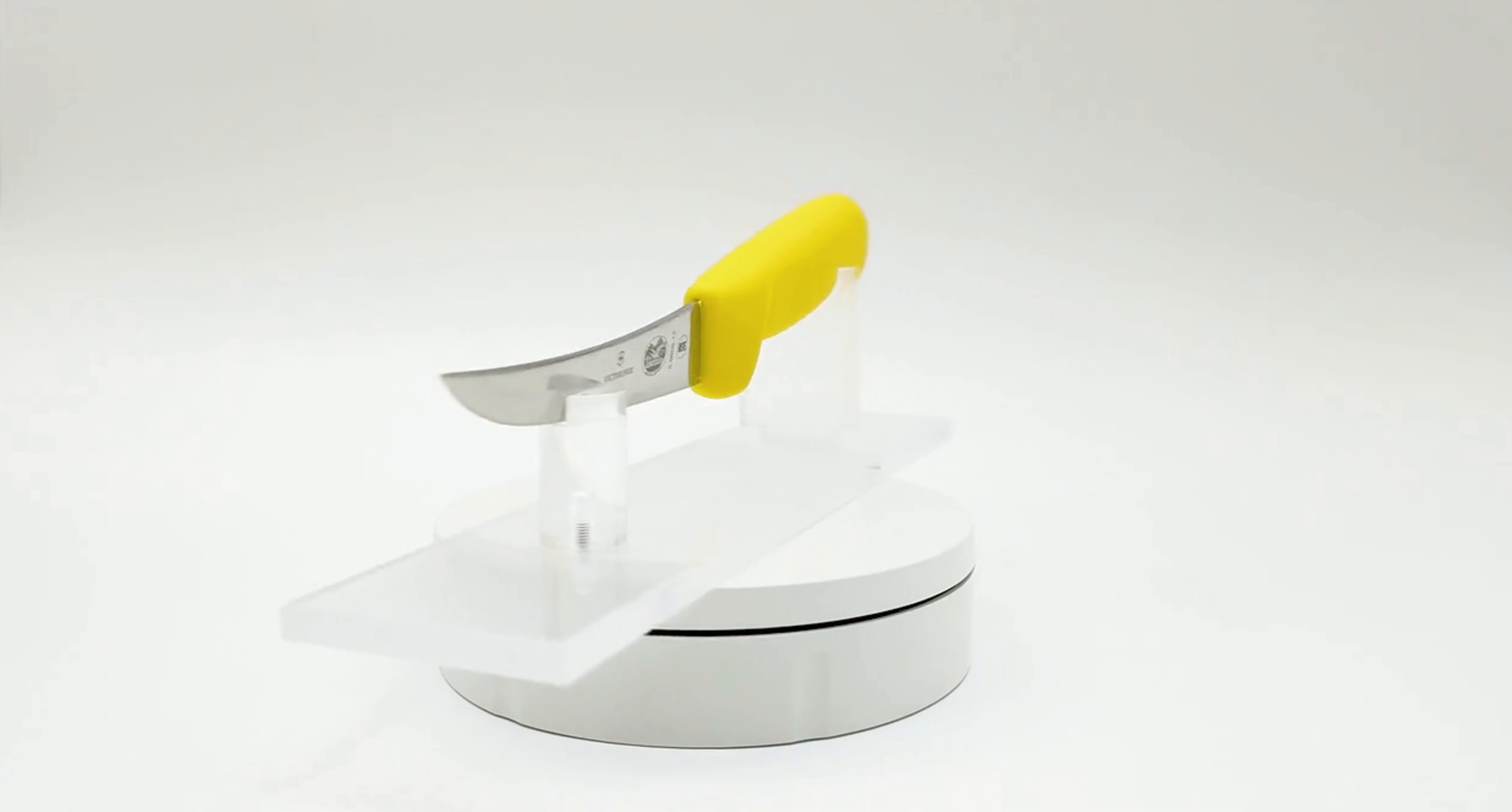Victorinox 5 Inch Narrow Curved Boning Knife Yellow 360 View 06 - Butcher Knife