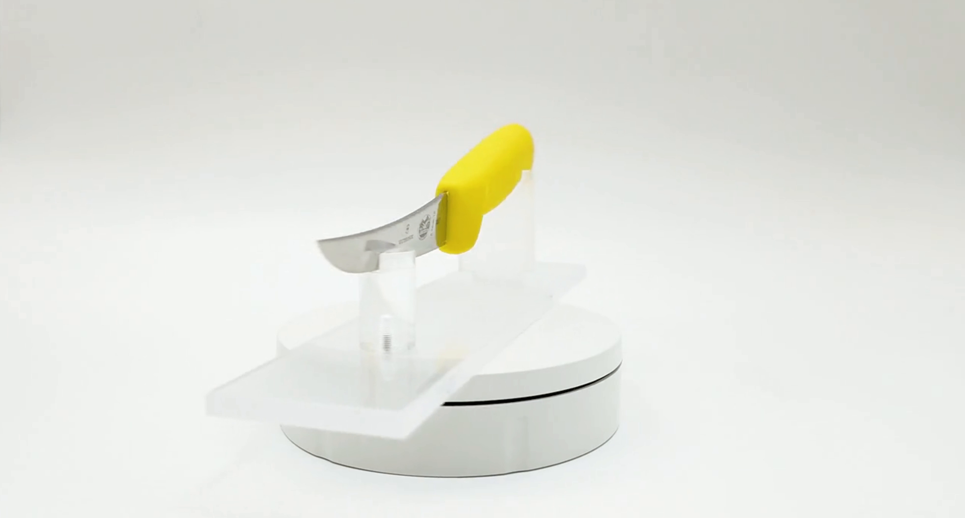 Victorinox 5 Inch Narrow Curved Boning Knife Yellow 360 View 07 - Butcher Knife