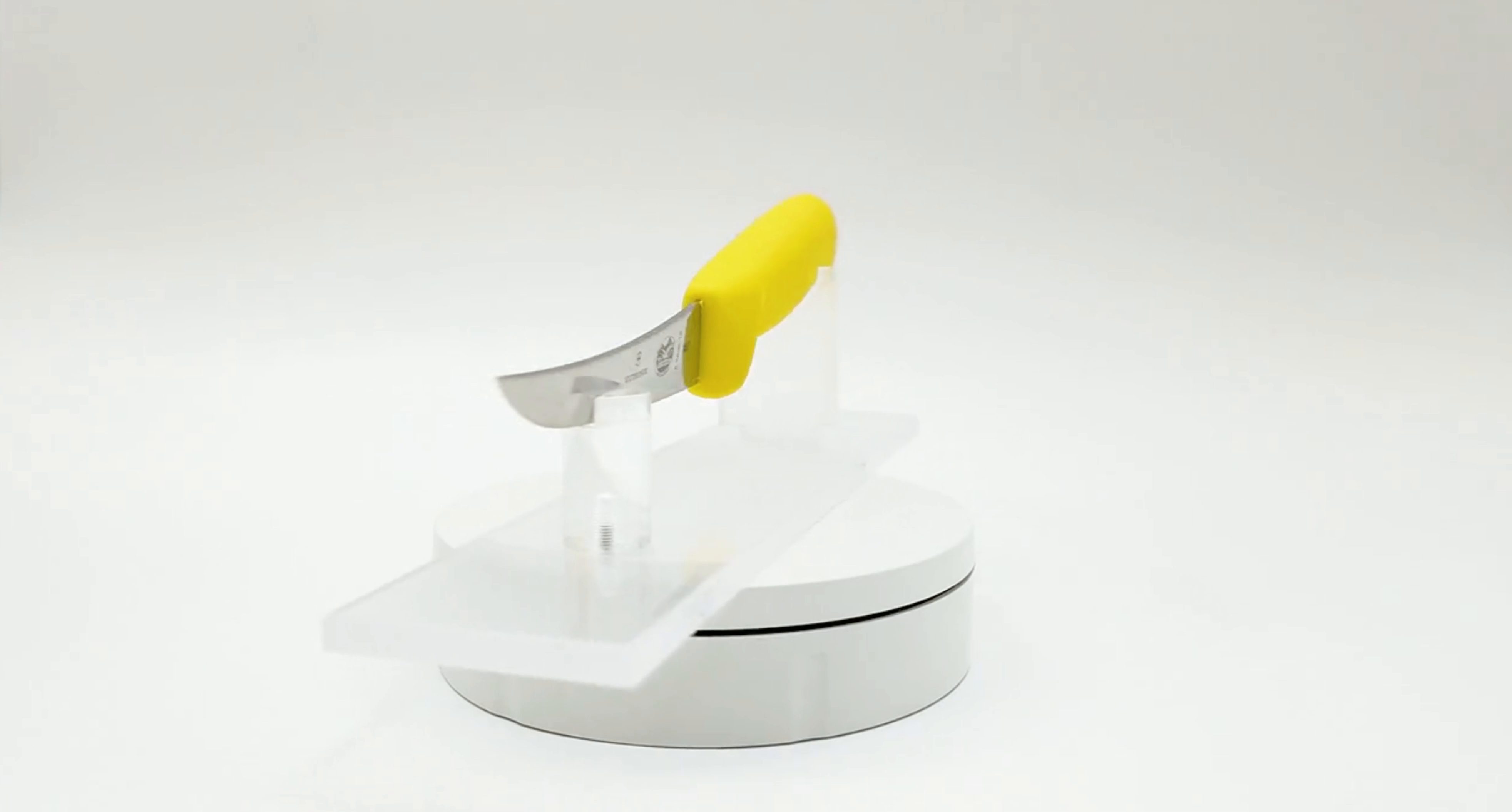 Victorinox 5 Inch Narrow Curved Boning Knife Yellow 360 View 07 - Butcher Knife