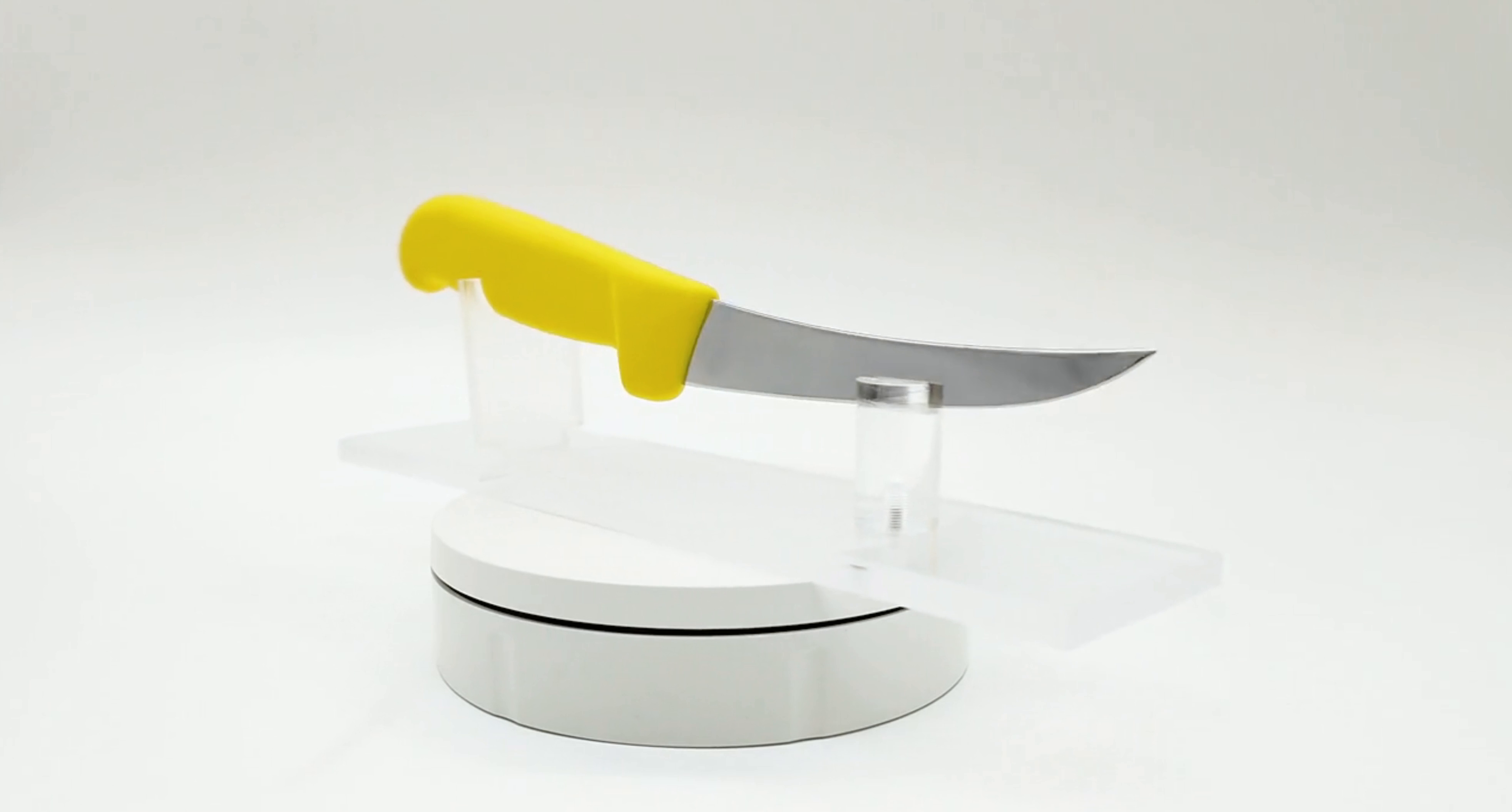Victorinox 5 Inch Narrow Curved Boning Knife Yellow 360 View 20 - Butcher Knife