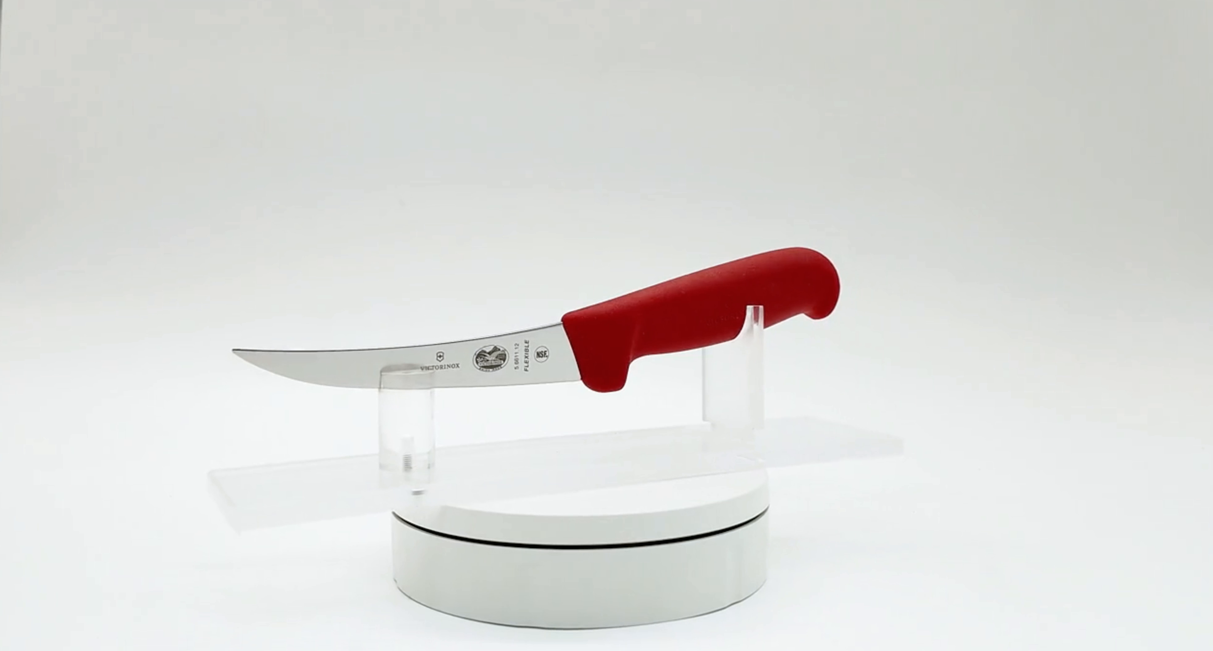 Victorinox 5 Inch Narrow Curved Flexible Boning Knife Red 360 View 05 - Butcher Knife